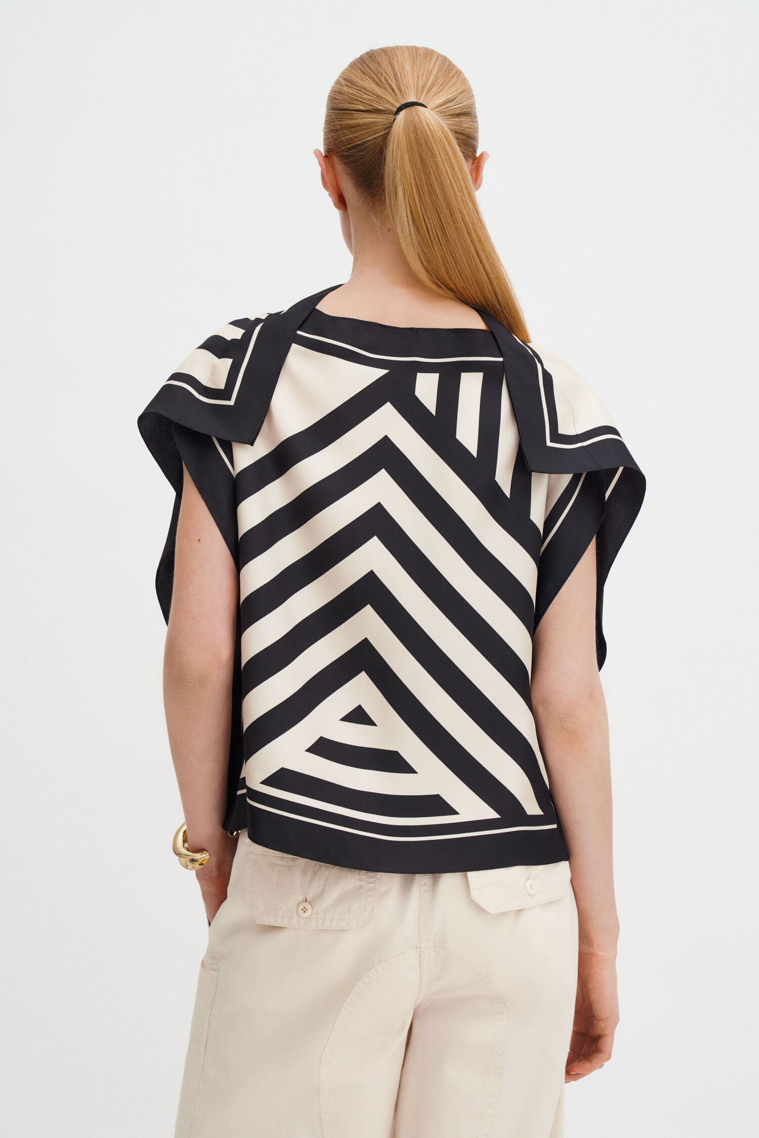Silk Scarf Top