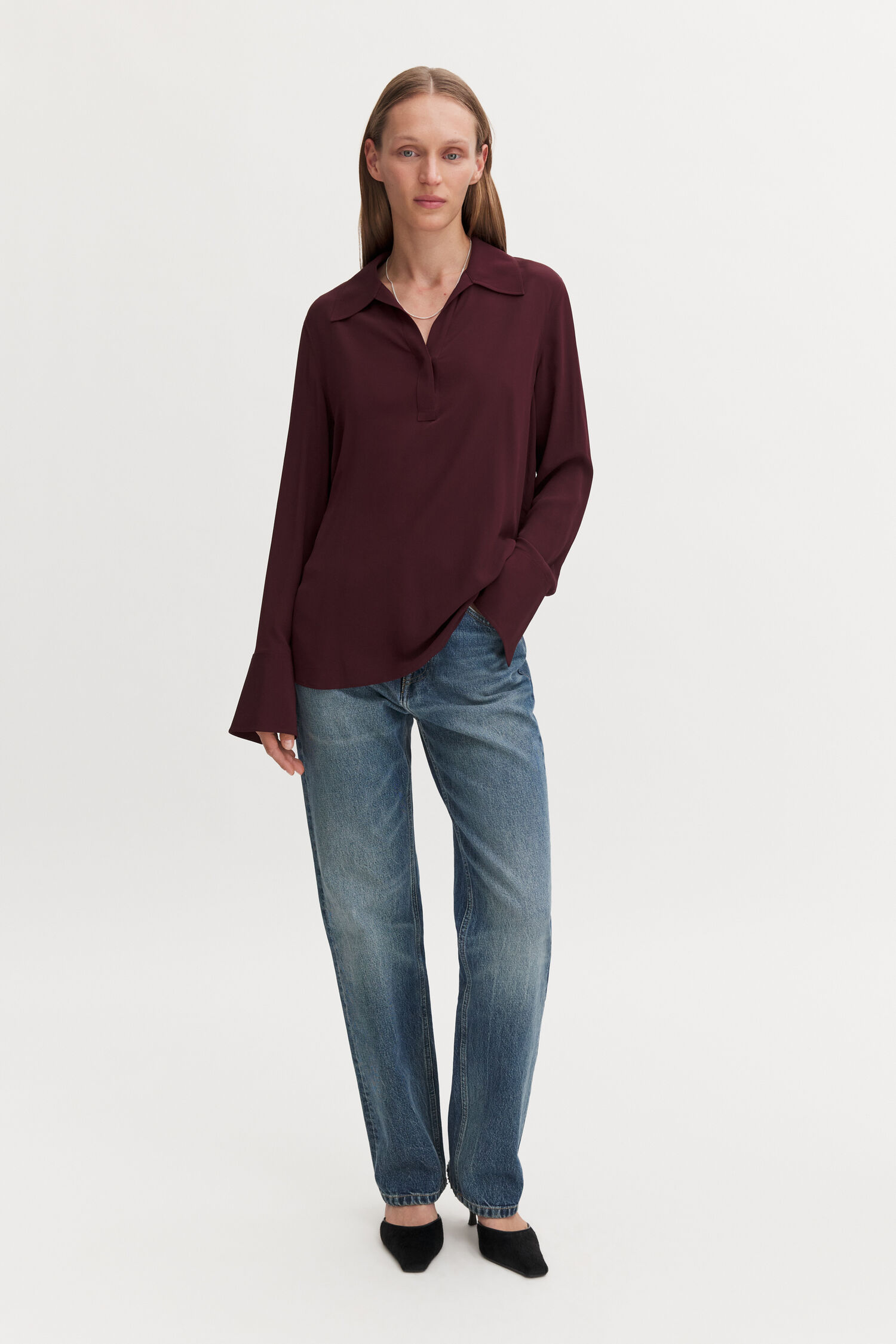 Half Placket Blouse