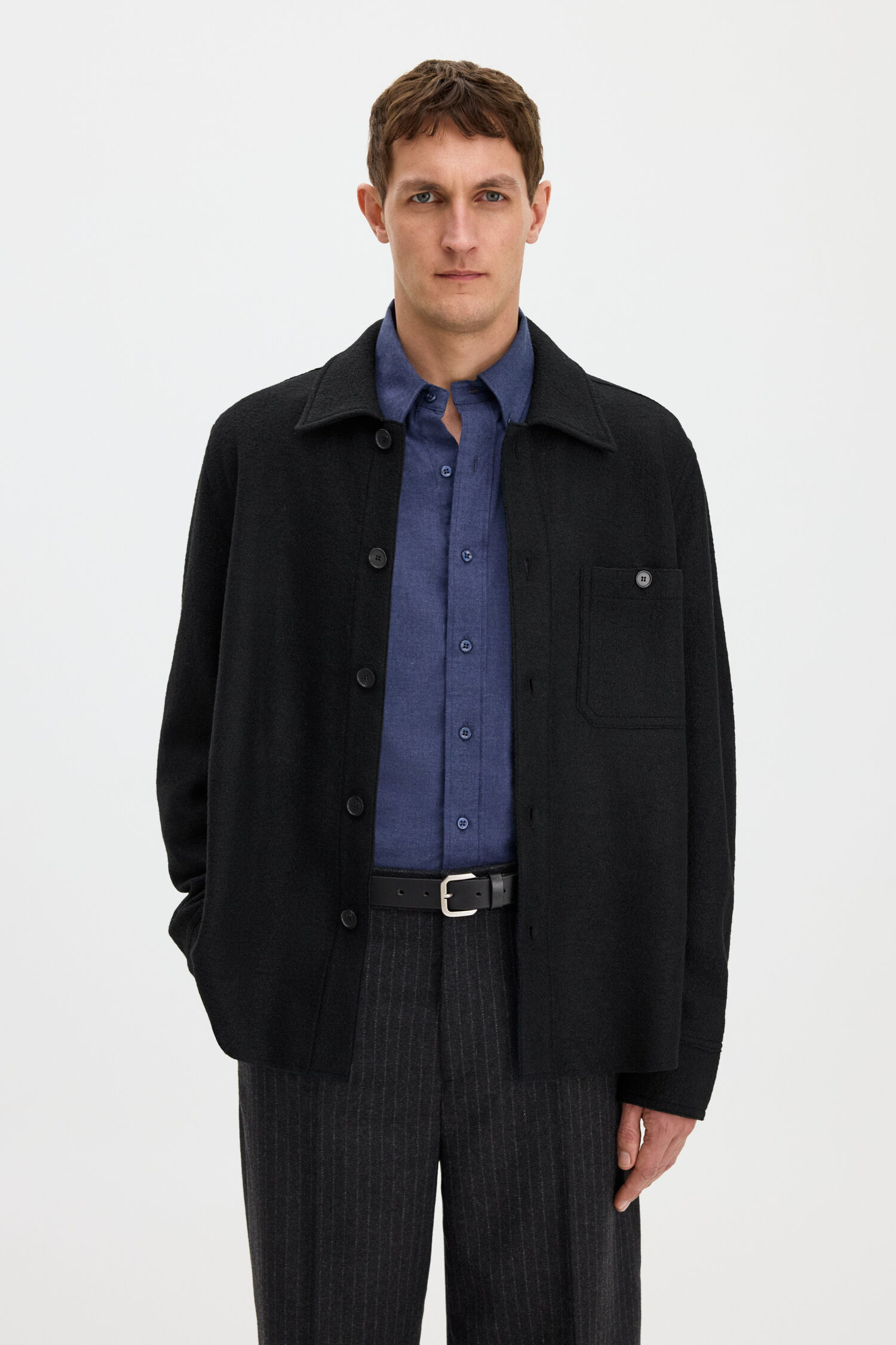 Boiled Wool Shirt Jacket