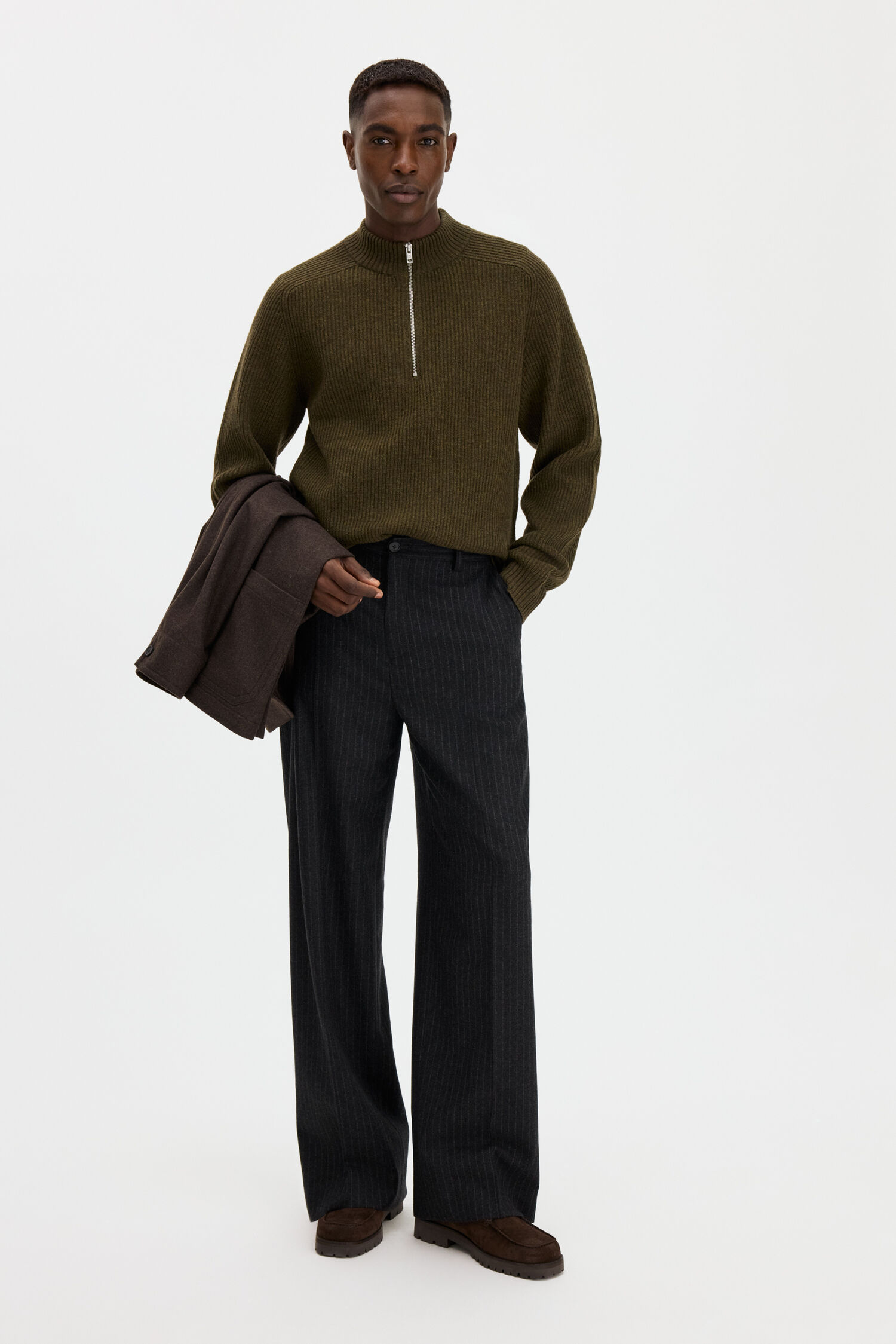 Wool Half Zip Sweater