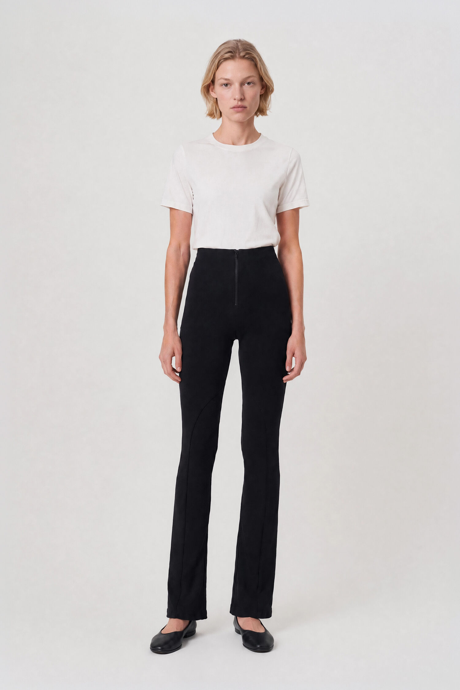 High Waist Jersey Trousers