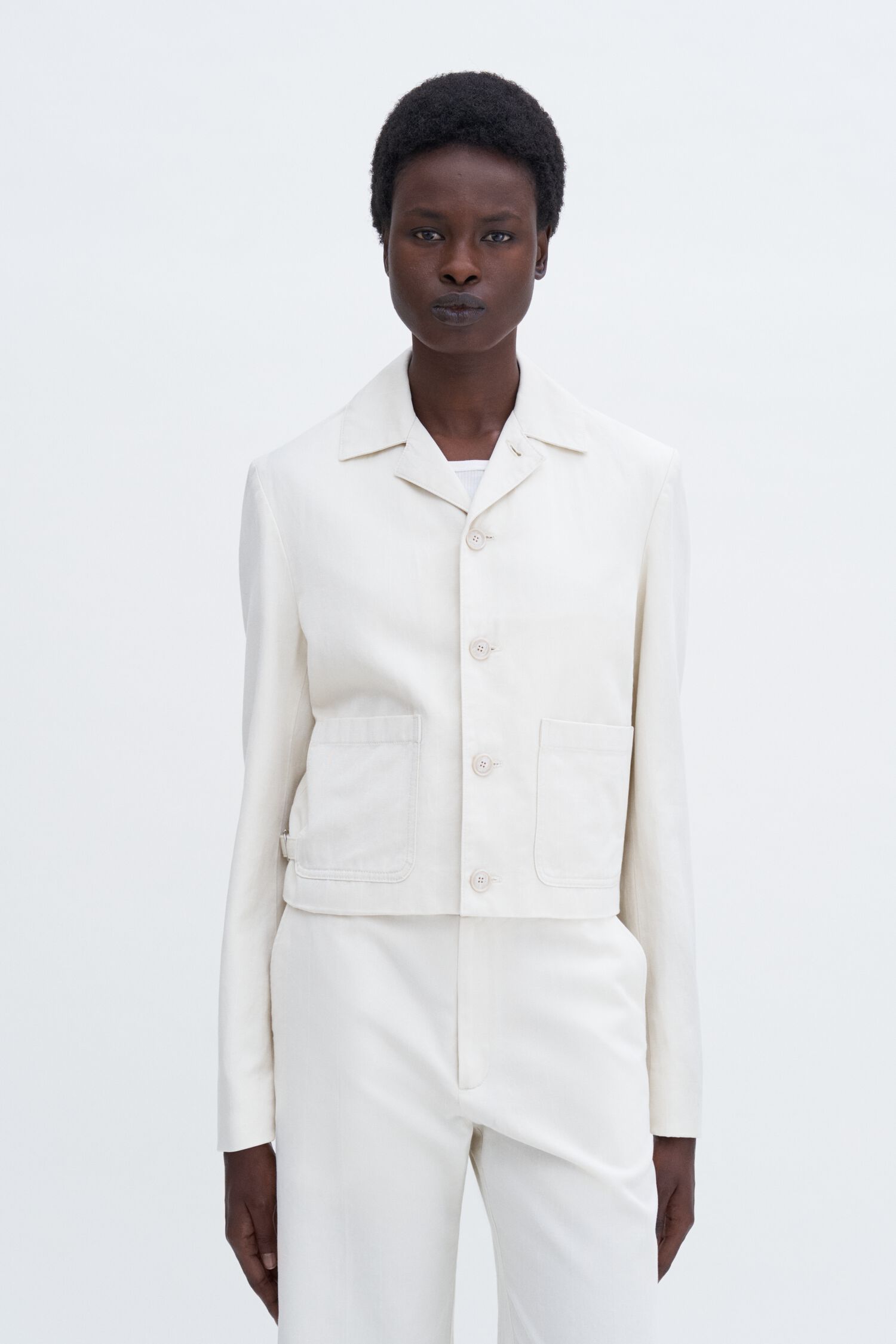 Cotton Linen Blazer Jacket