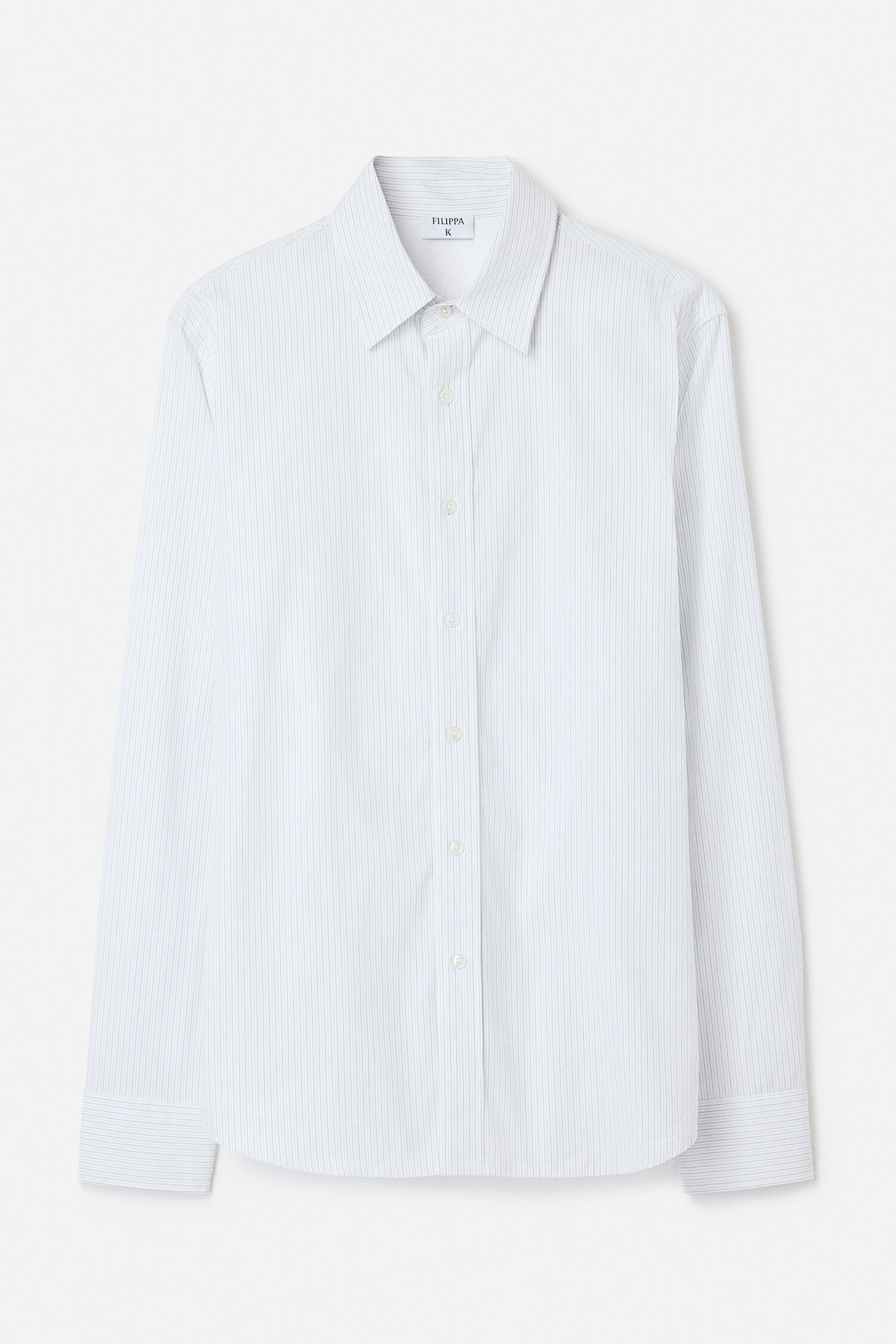 Cotton Poplin Striped Shirt