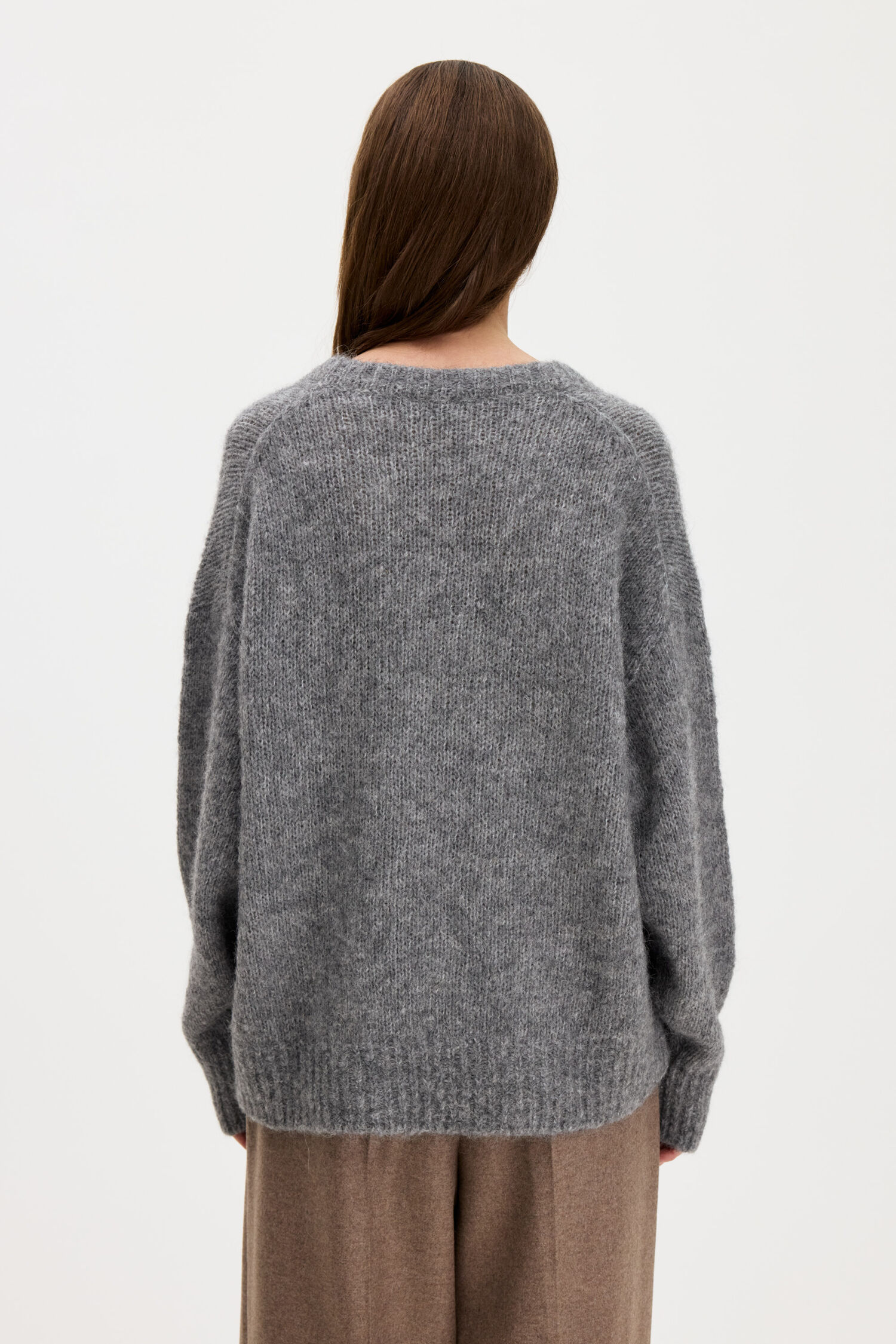 Hairy Alpaca V-Neck Sweater