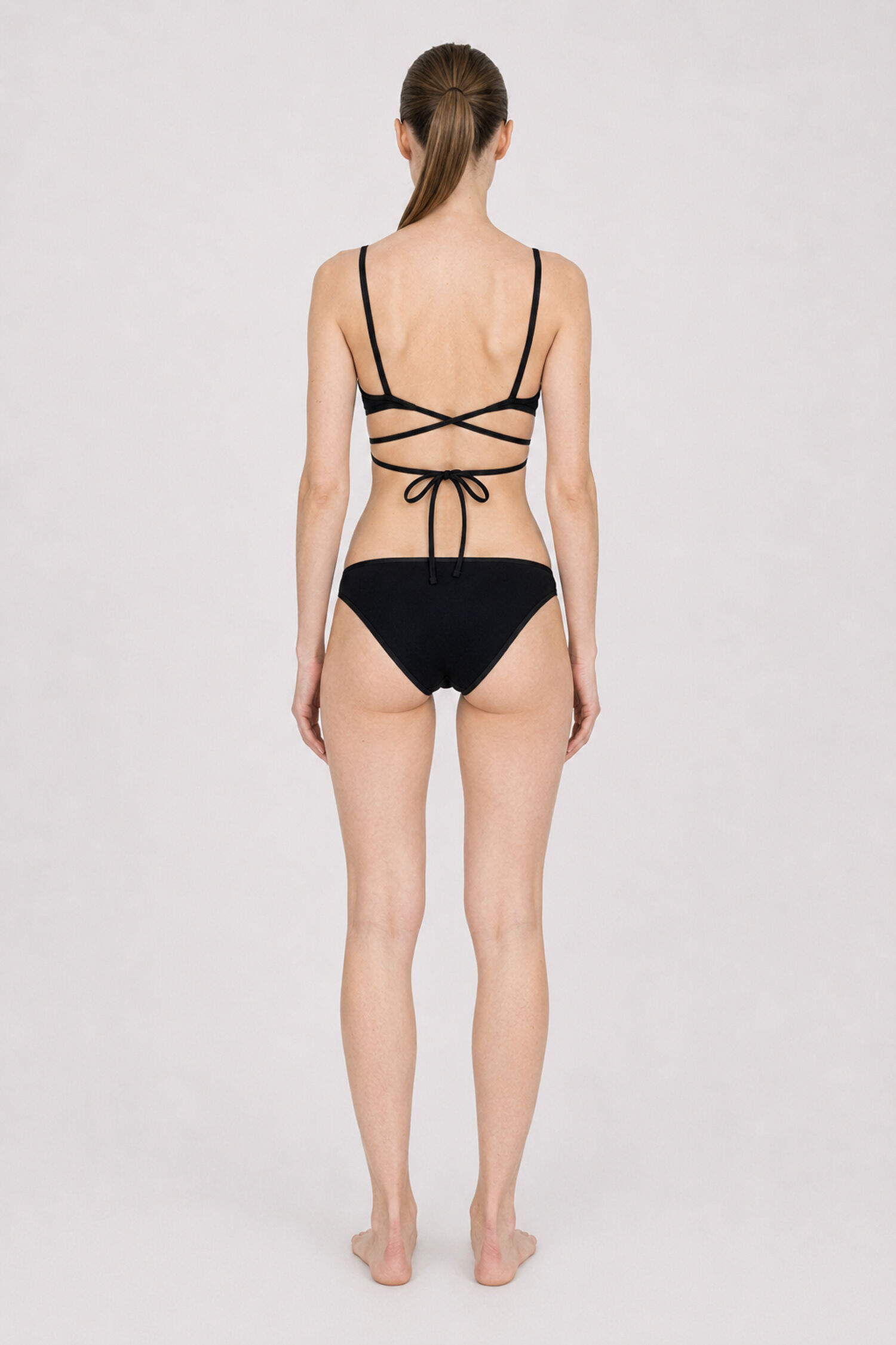Contrast Triangle Swim Top