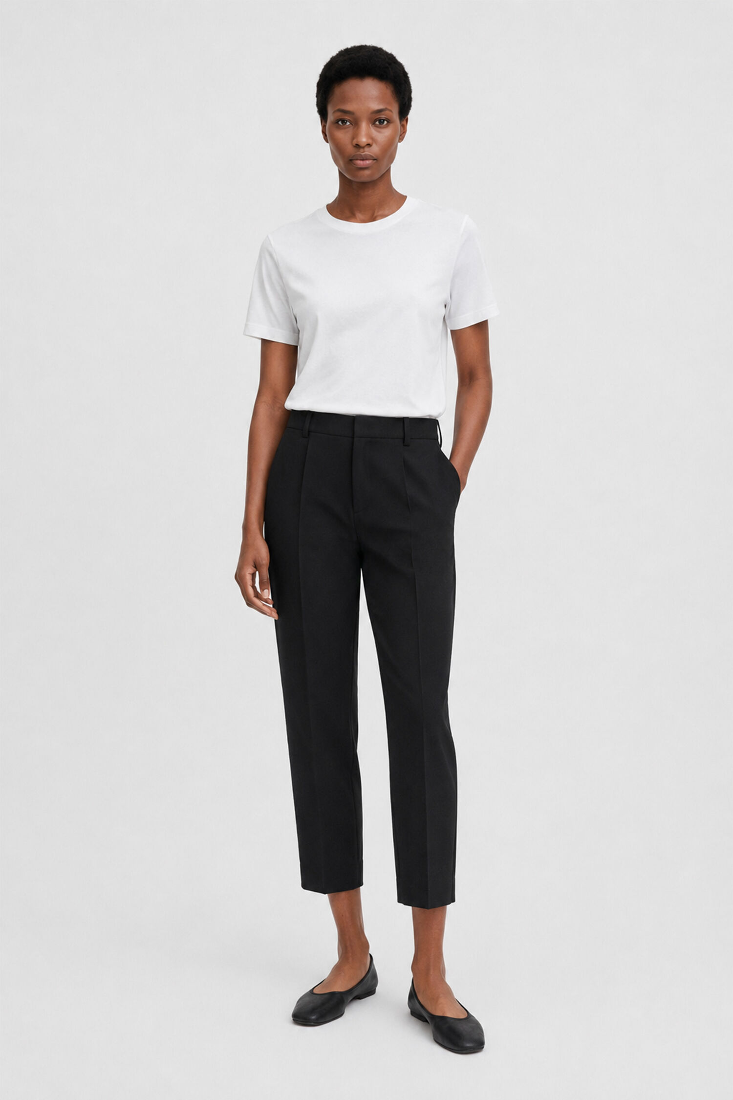 Emma Cropped Cool Wool Trouser