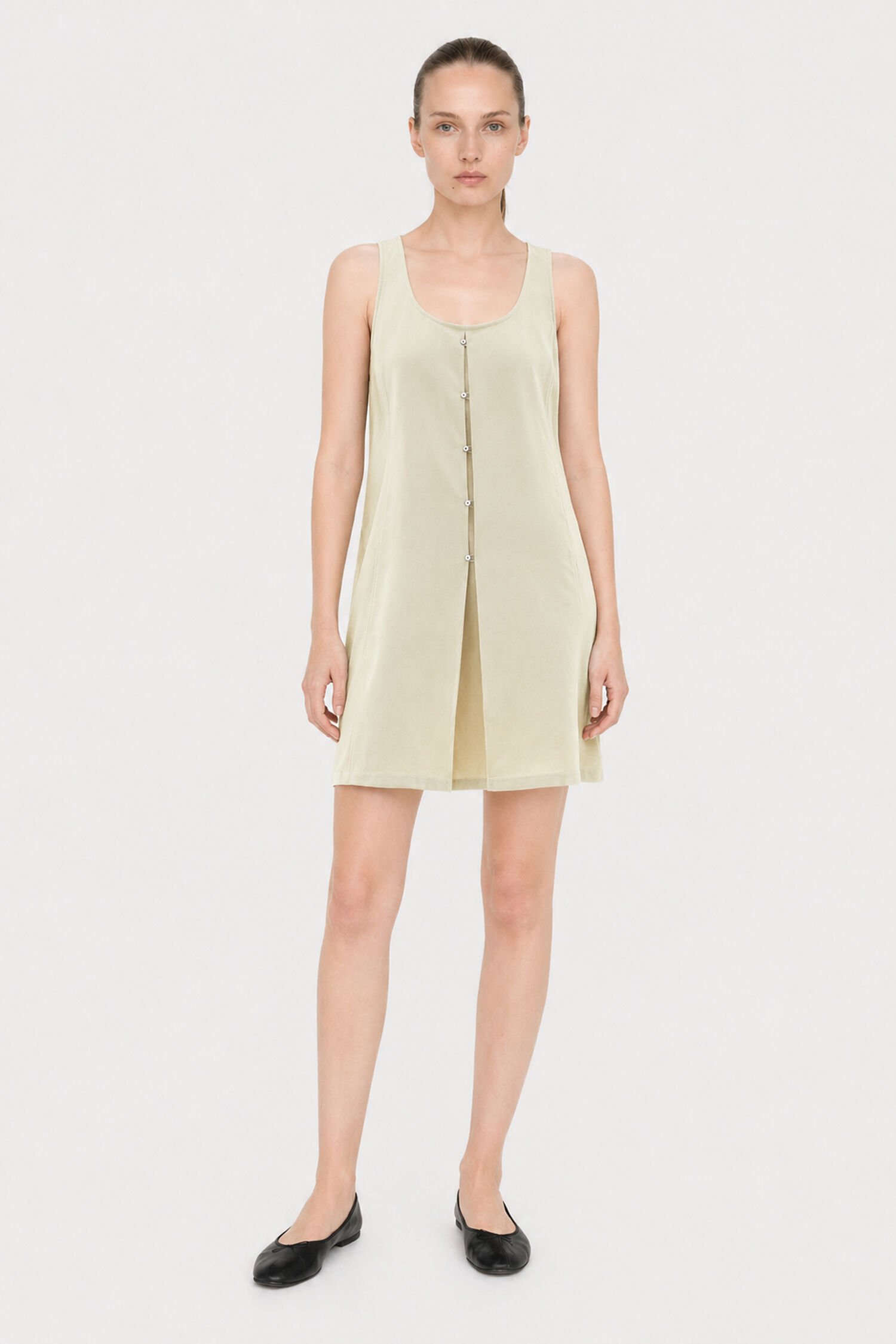 Re:sourced Crepe Tank Dress