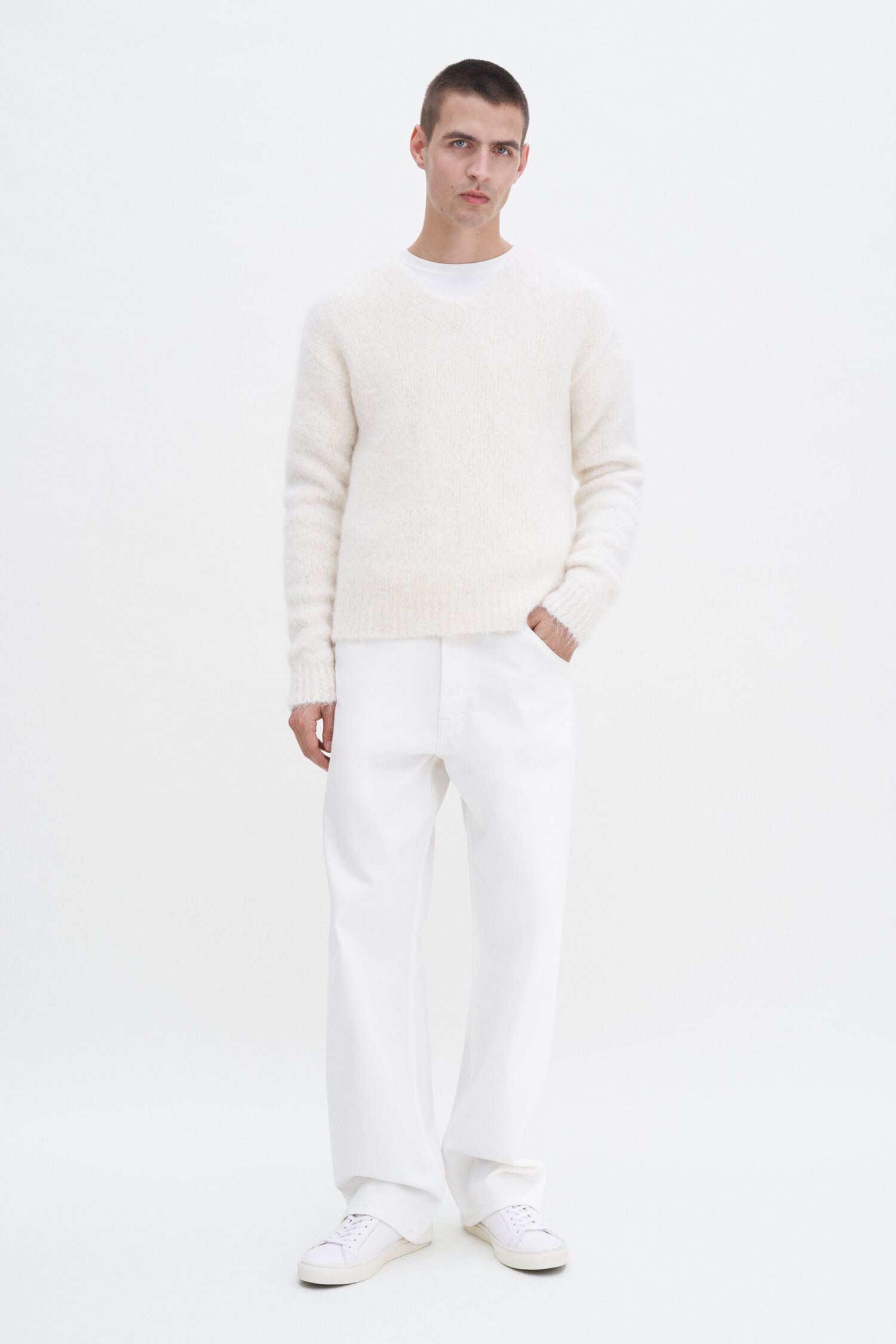Soft Alpaca V-Neck Sweater
