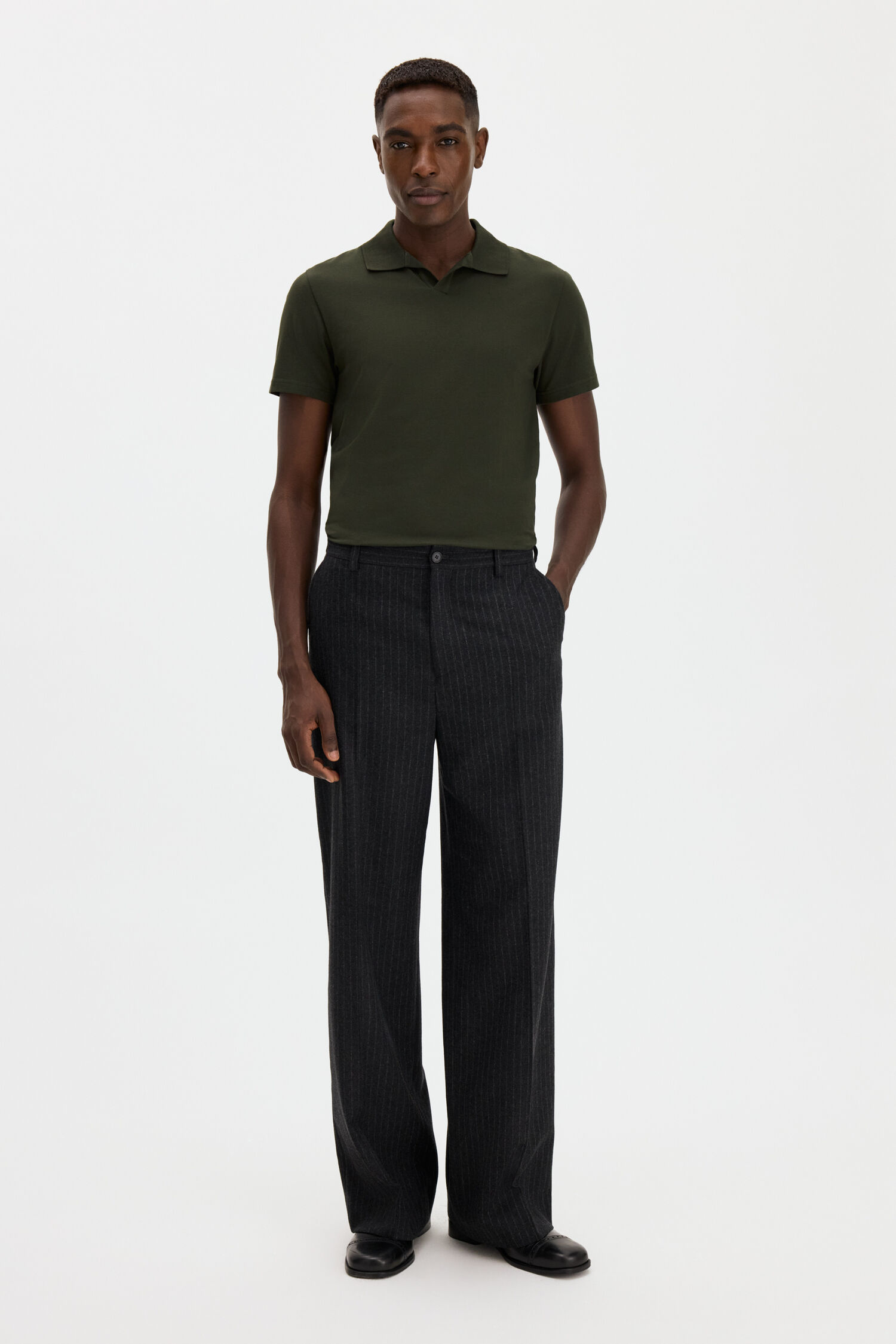 Stretch Cotton Polo T-Shirt