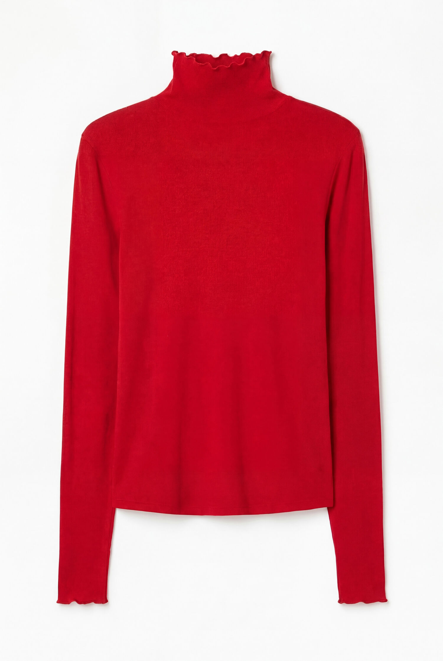 Rib Mock Neck Top
