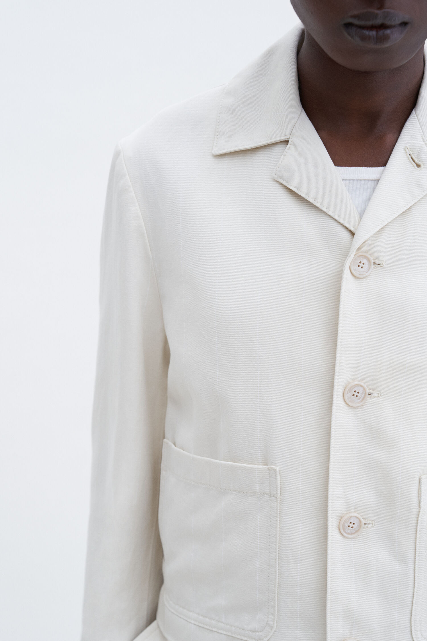 Cotton Linen Blazer Jacket