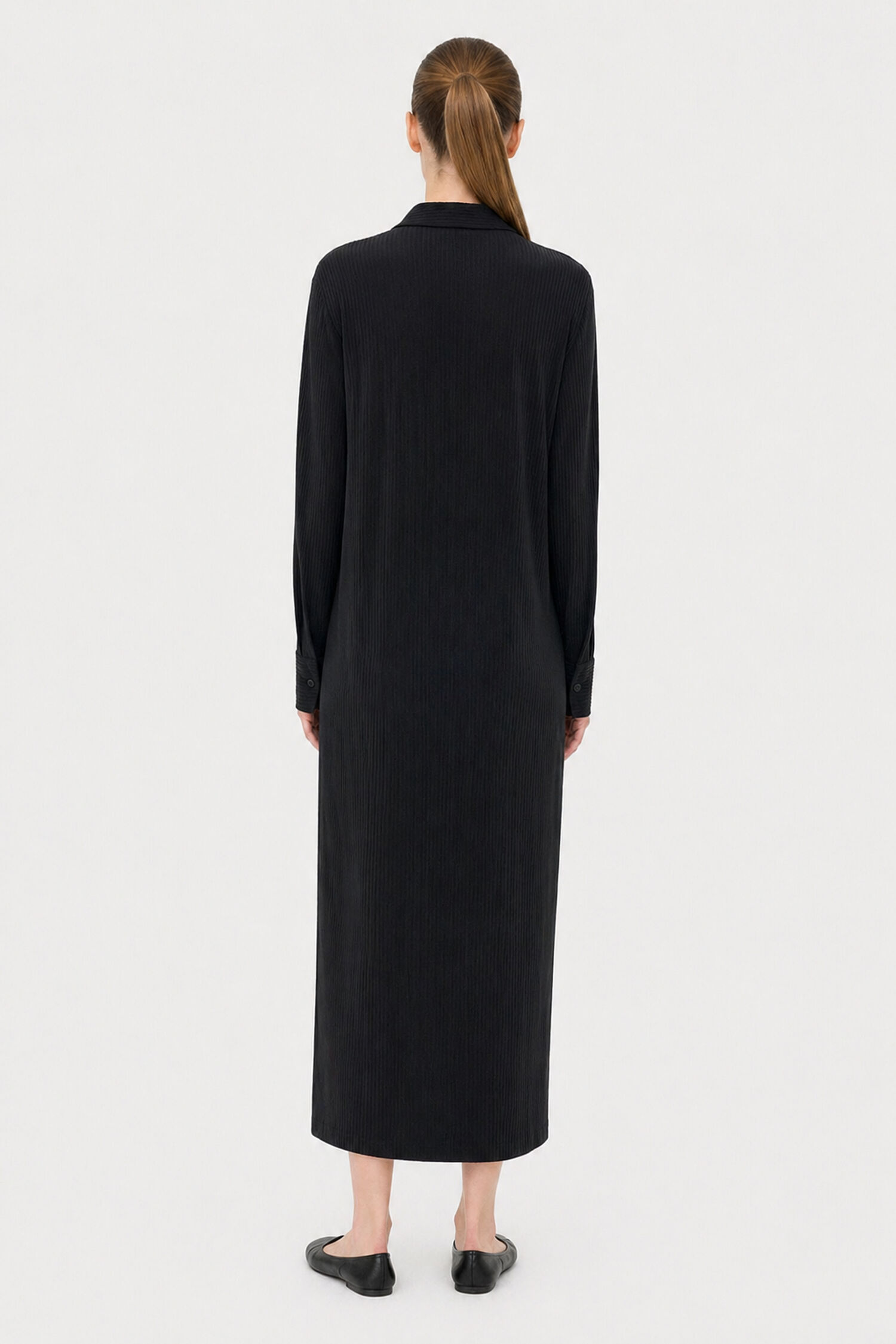 Relaxed Jersey Shirt Dress