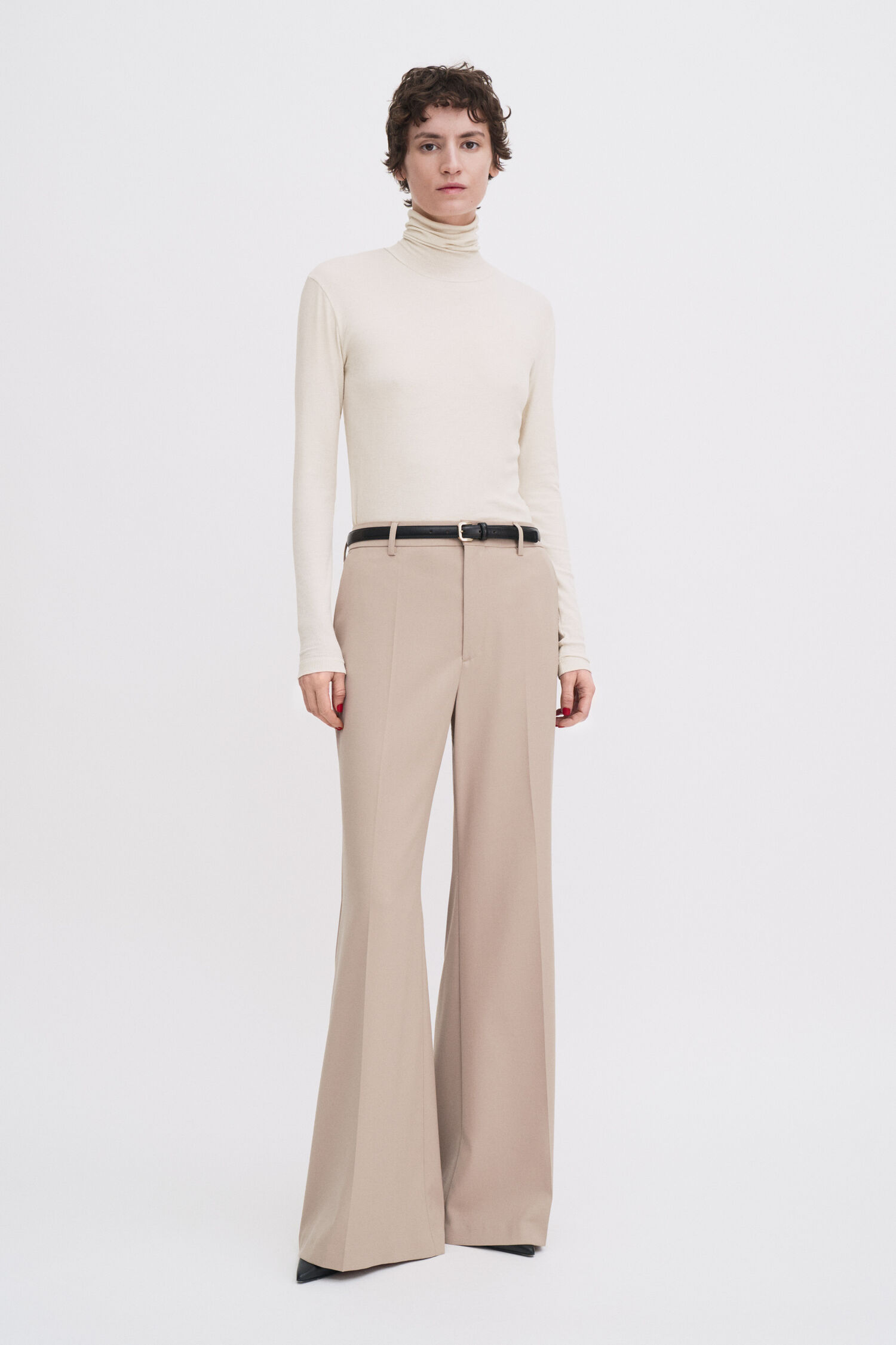Rib Turtleneck Top
