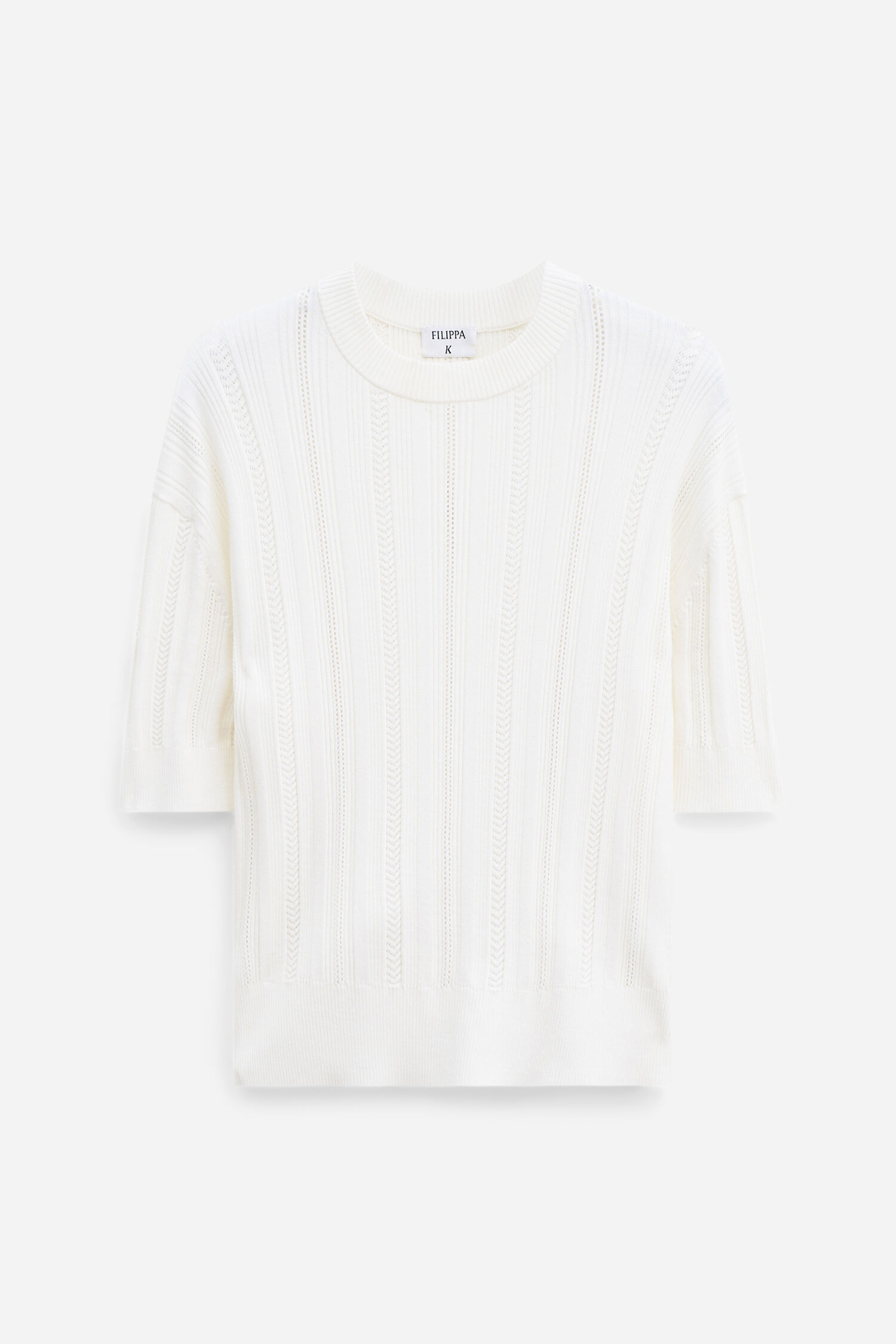 Braid Knit T-Shirt