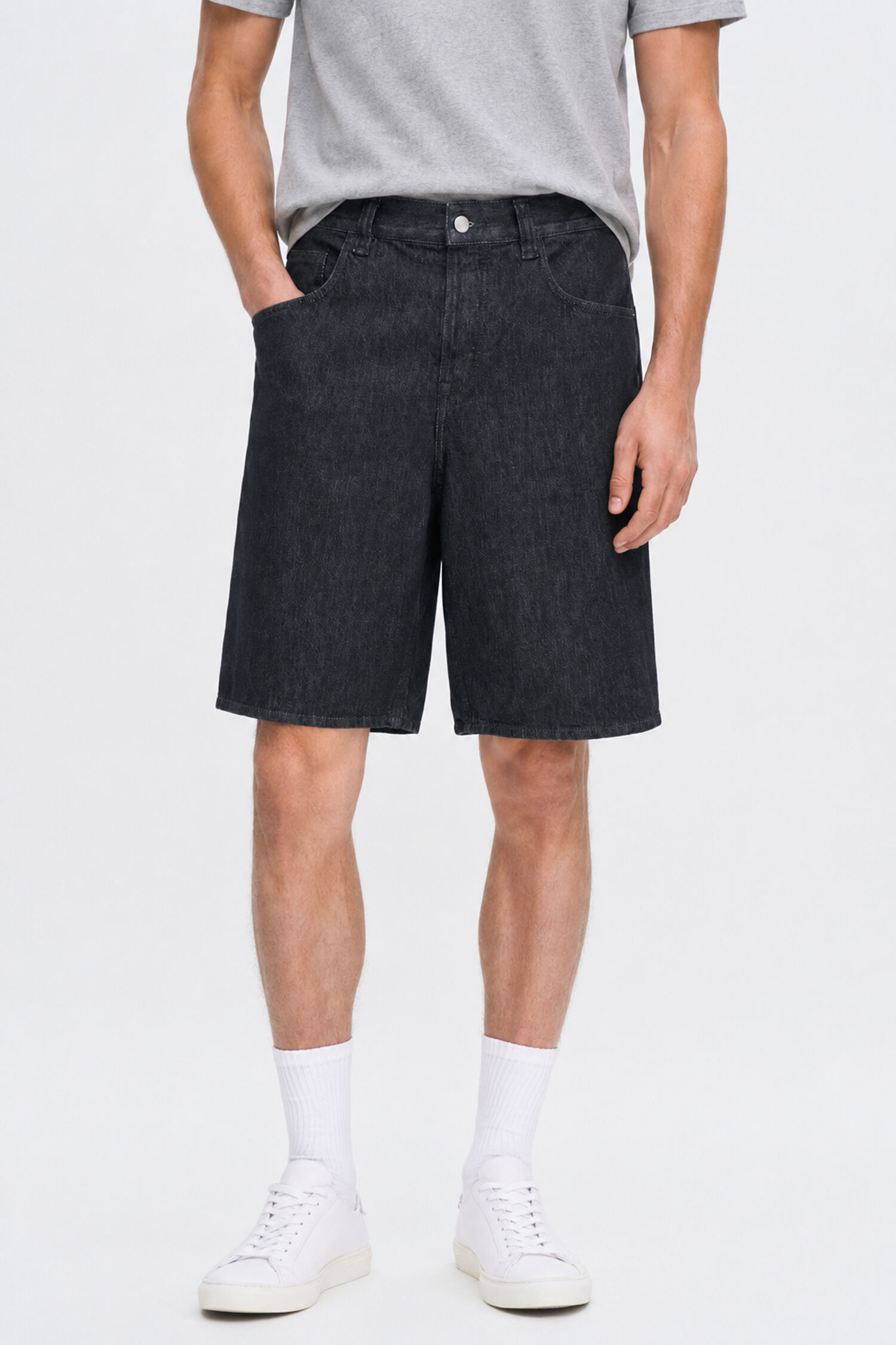 Oversized Jean Shorts