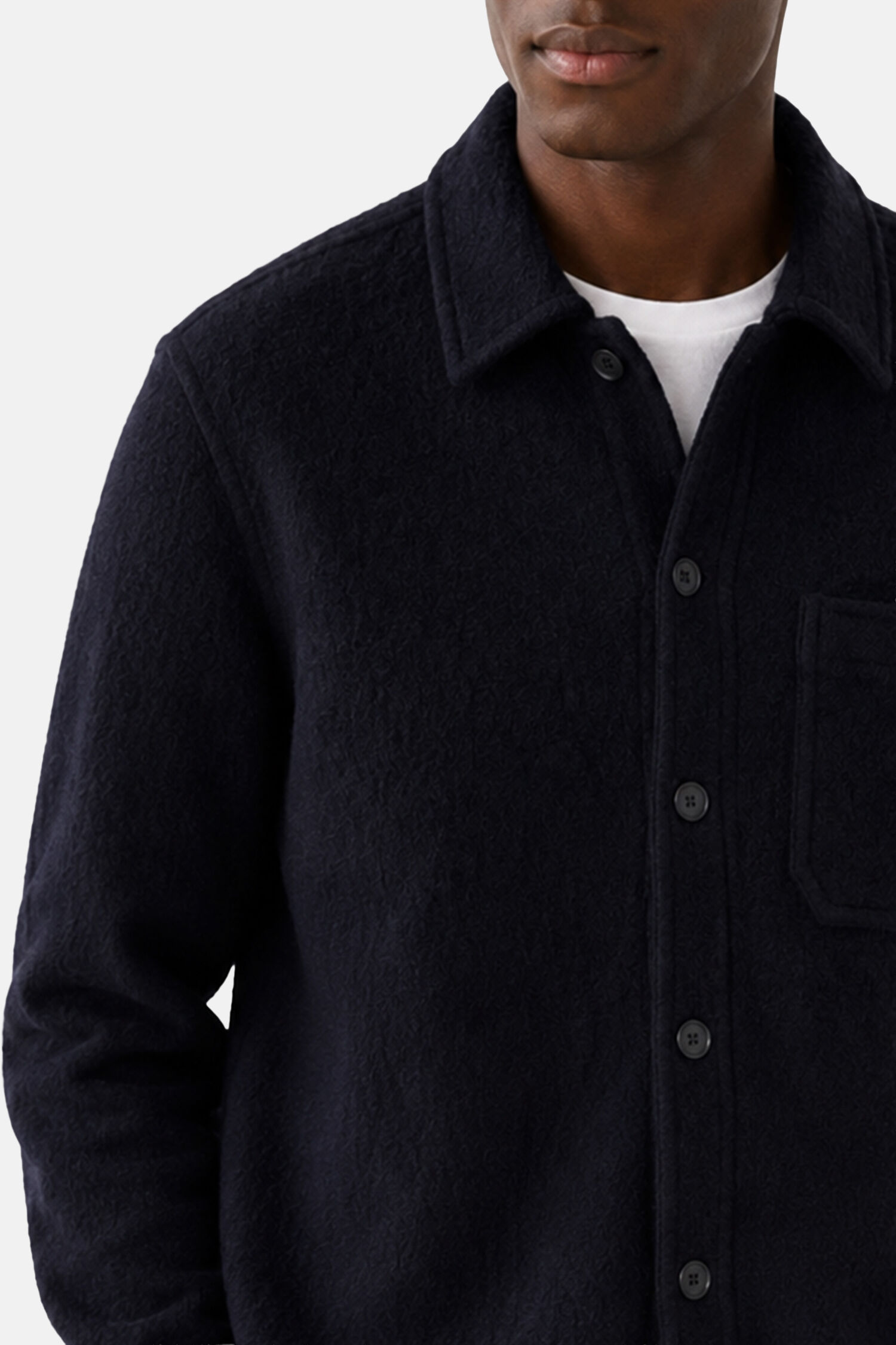 Boiled Wool Overshirt