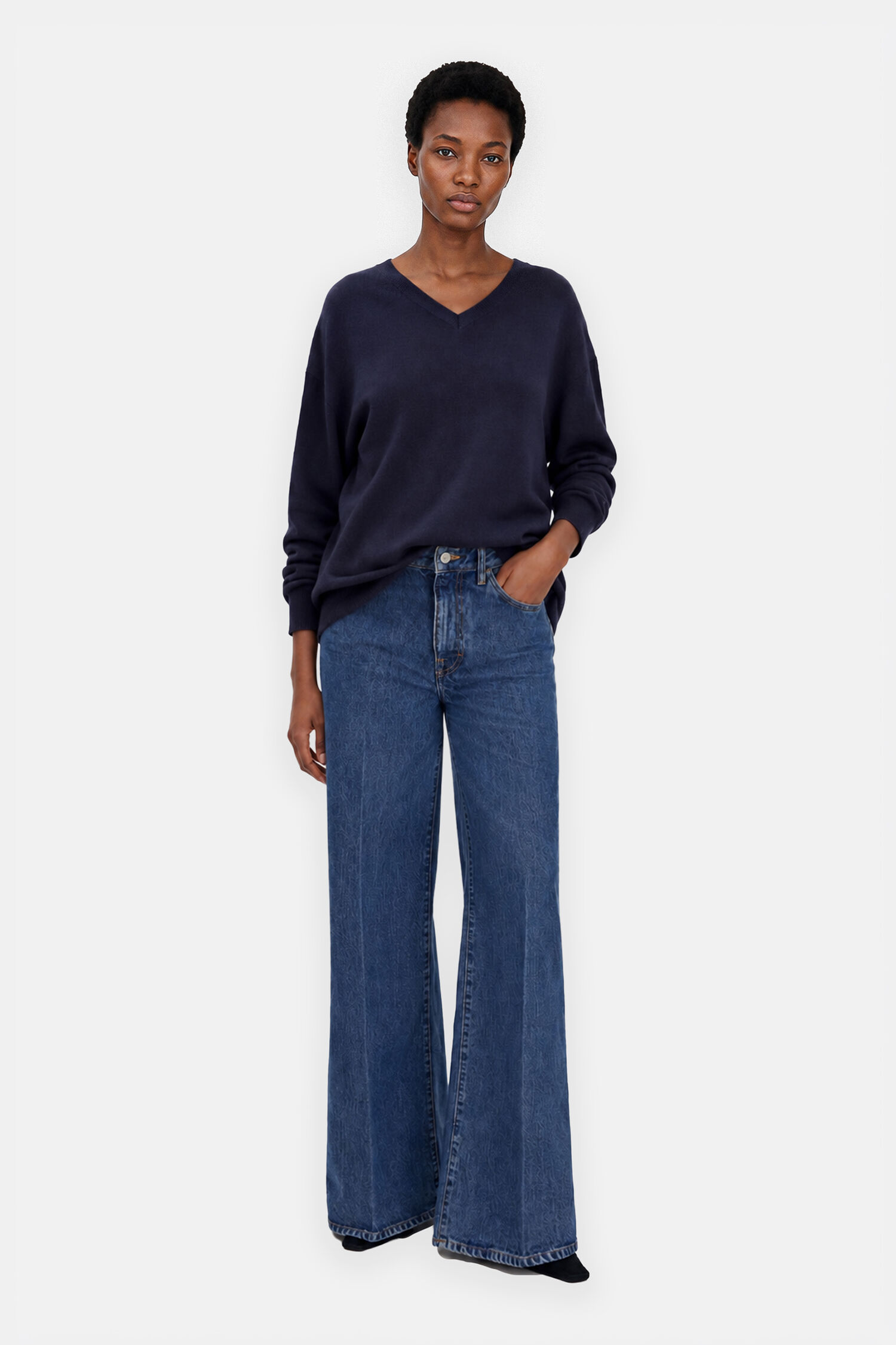 Soft Wool V-Neck Sweater