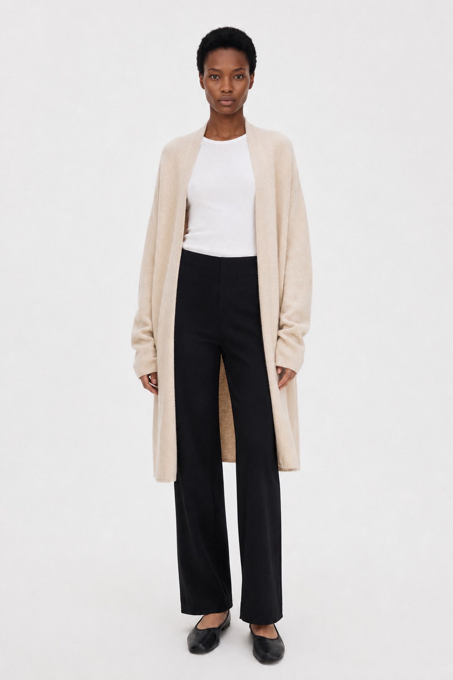 Wool Cashmere Long Cardigan