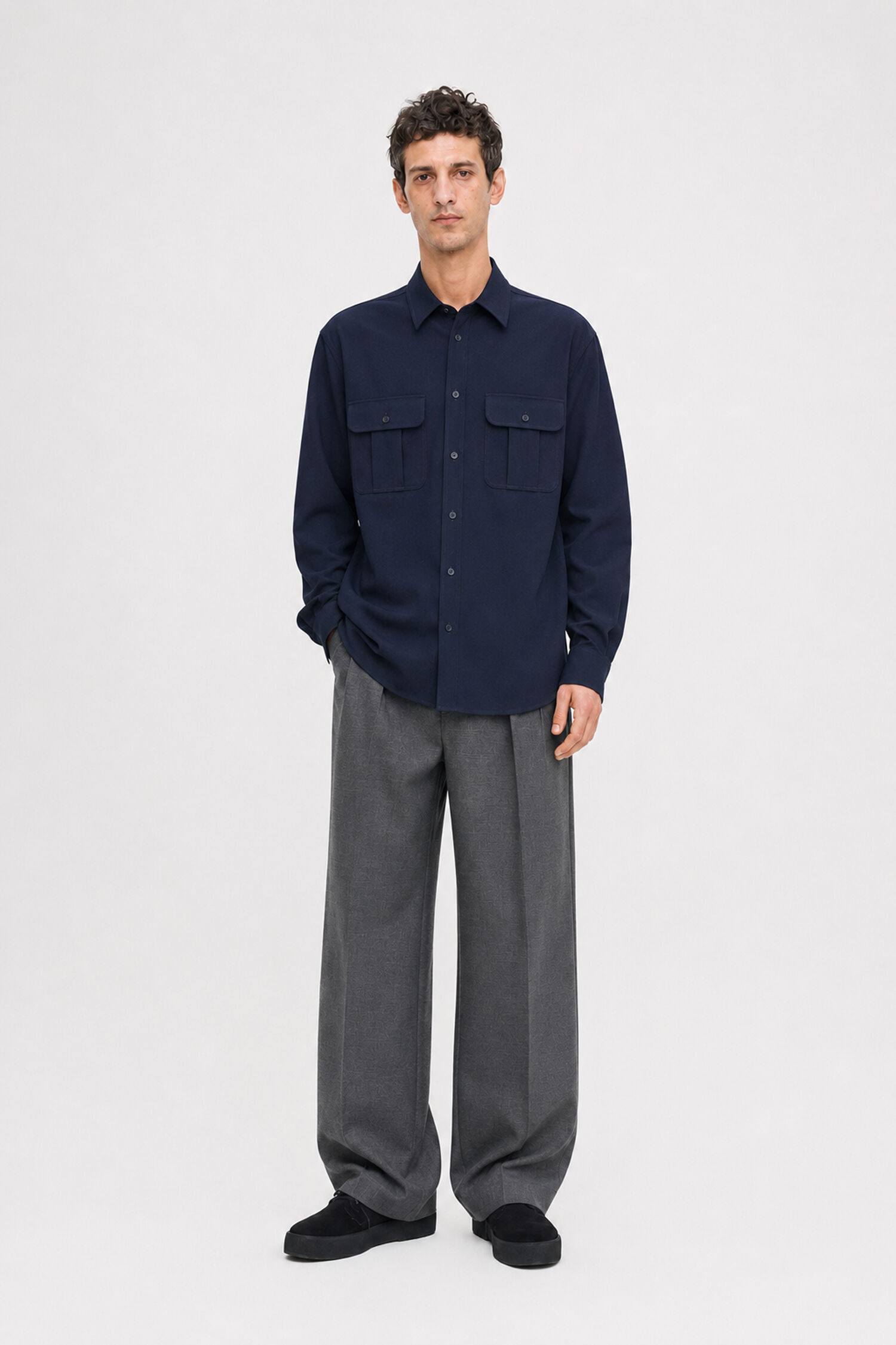 Relaxed Patch Pocket Shirt