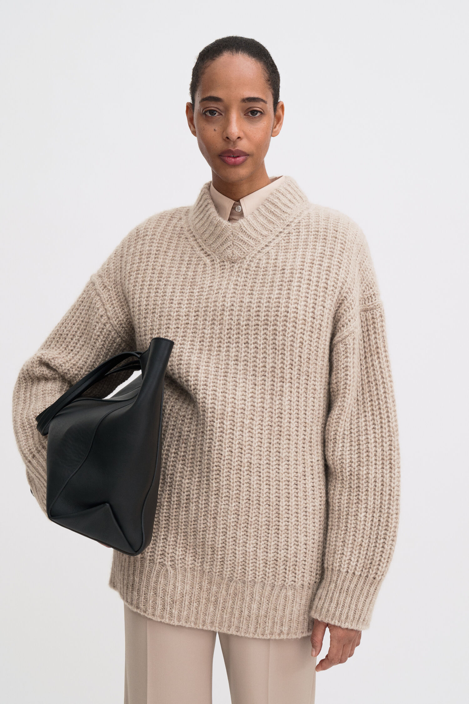 Soft Alpaca V-Neck Sweater