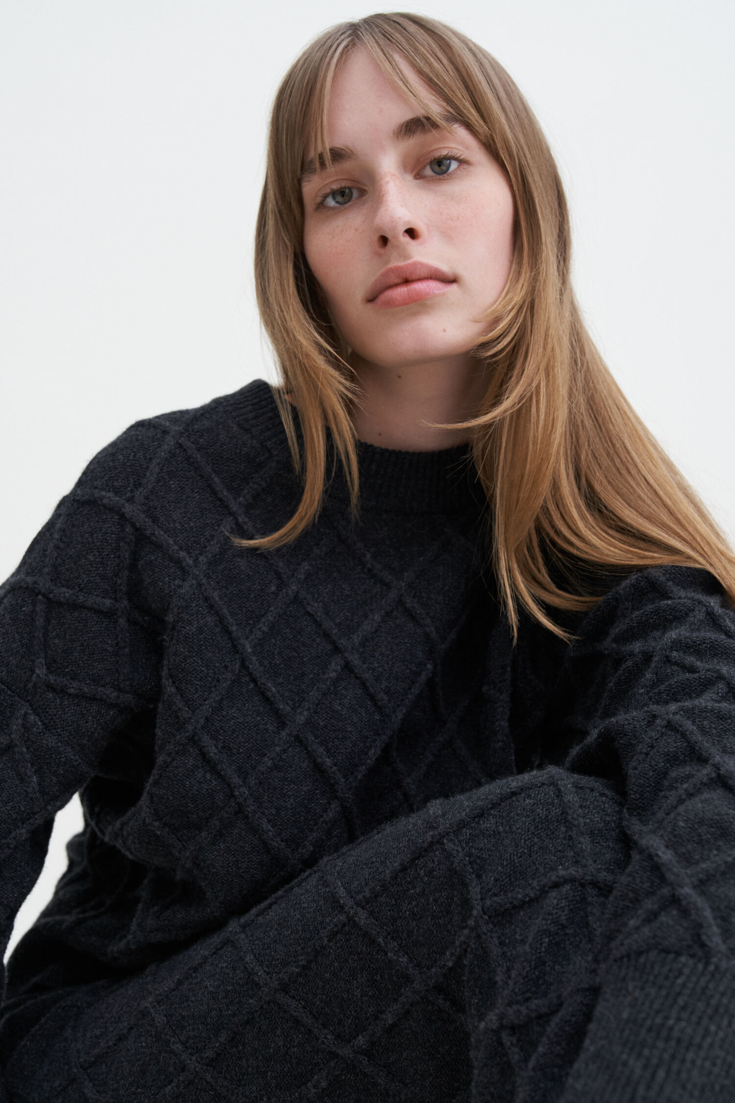 Diamond Cable Sweater