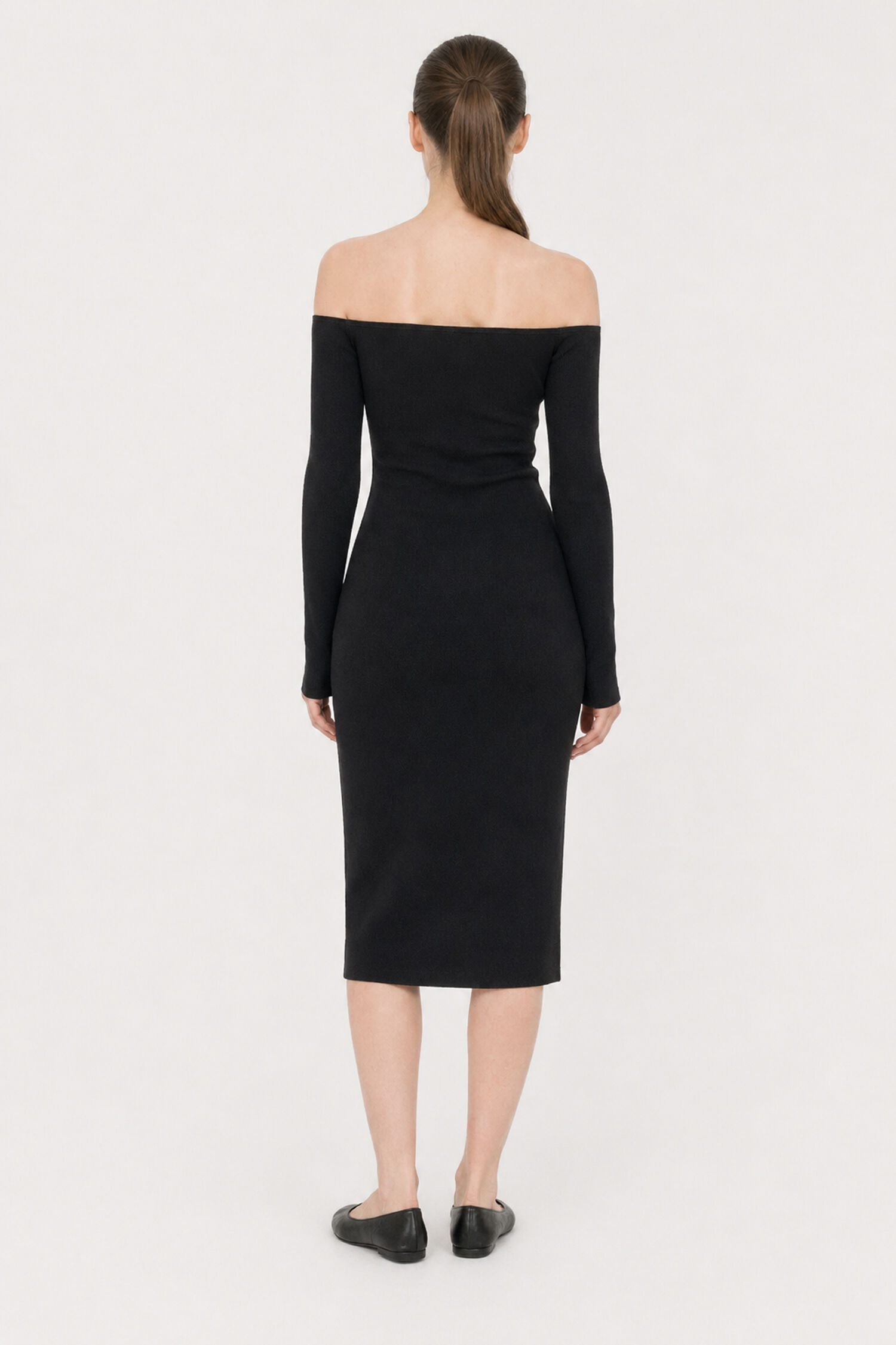 Off Shoulder Knit Dress