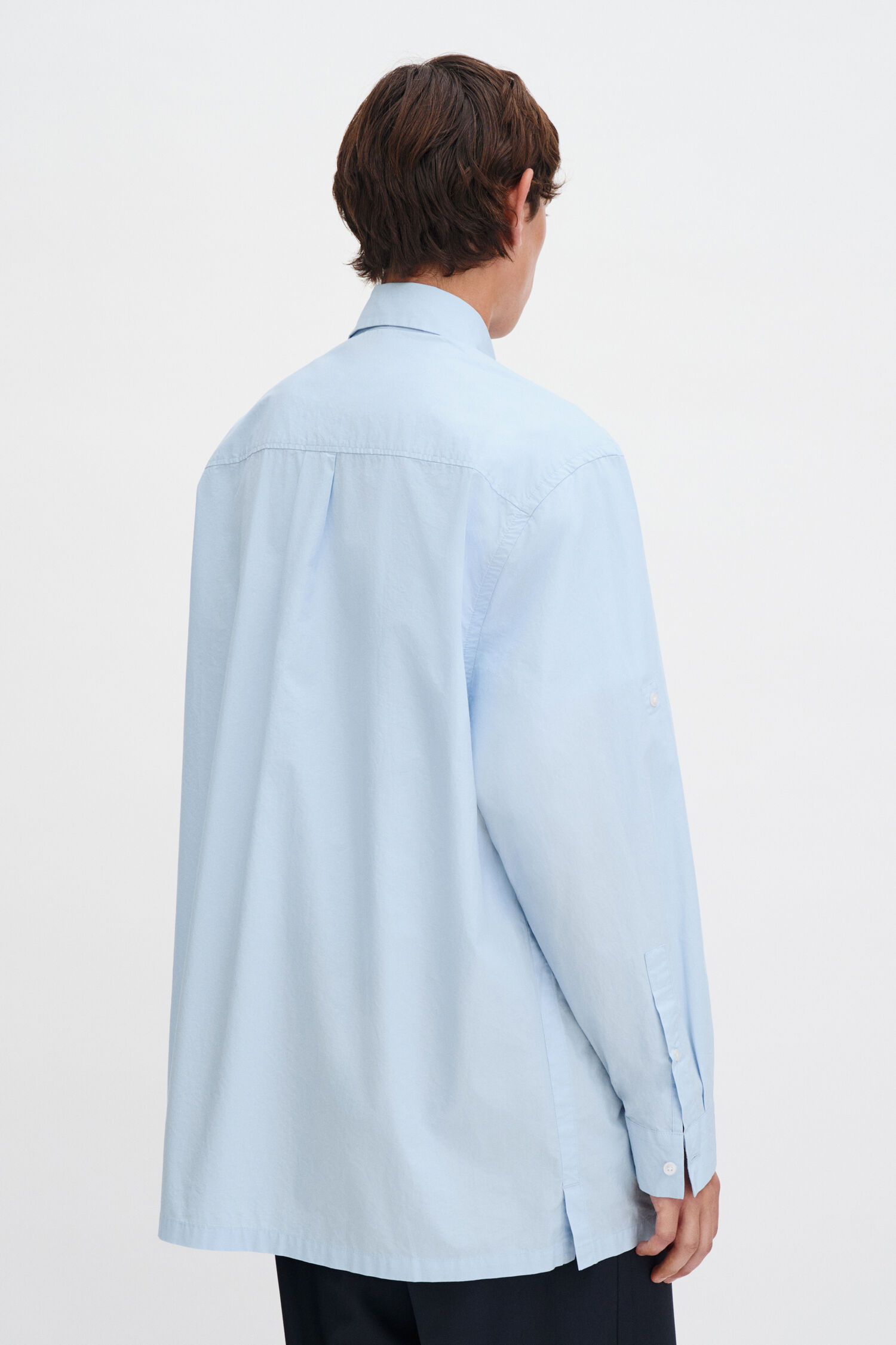 Rolled Sleeve Cotton Shirt