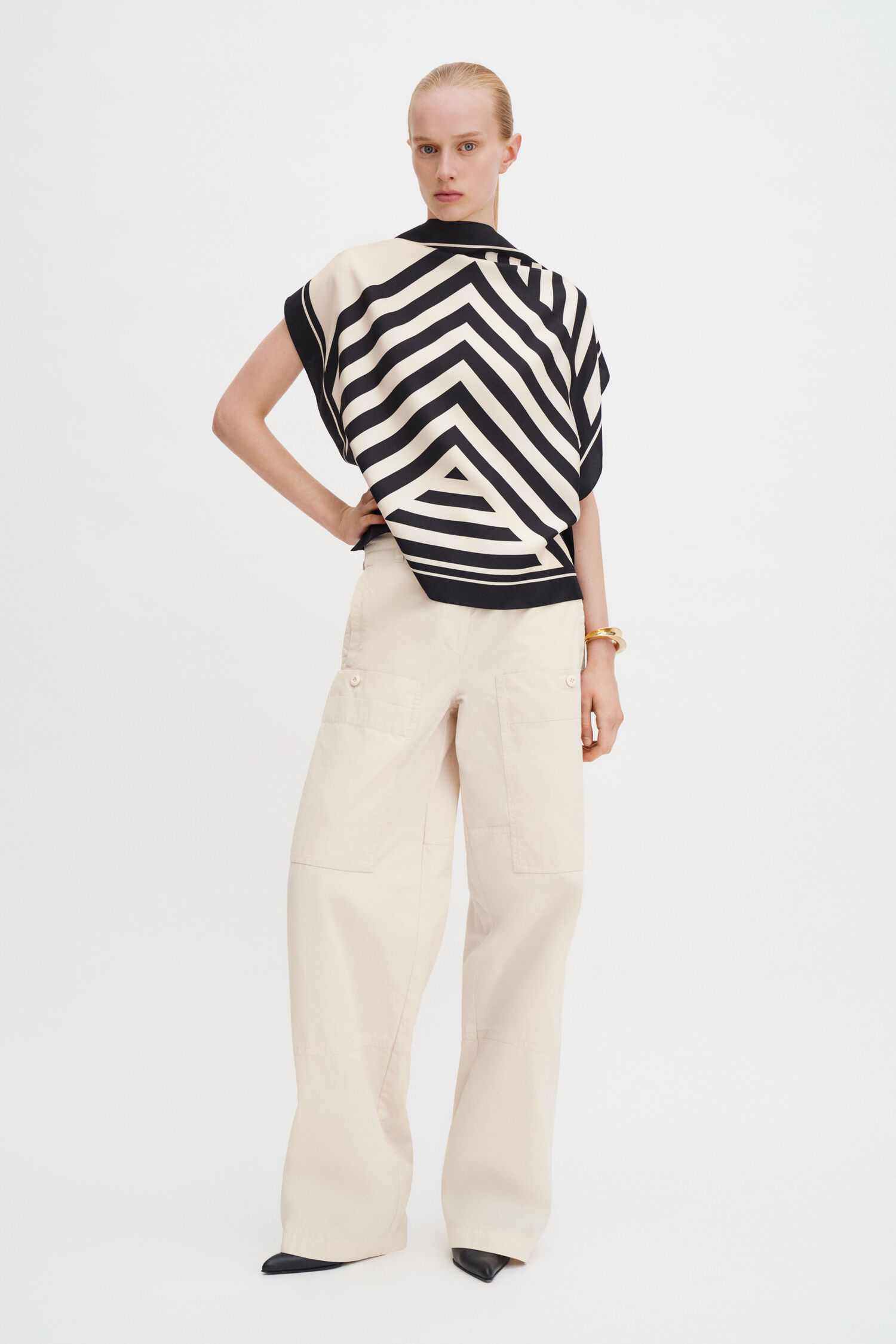 Silk Scarf Top