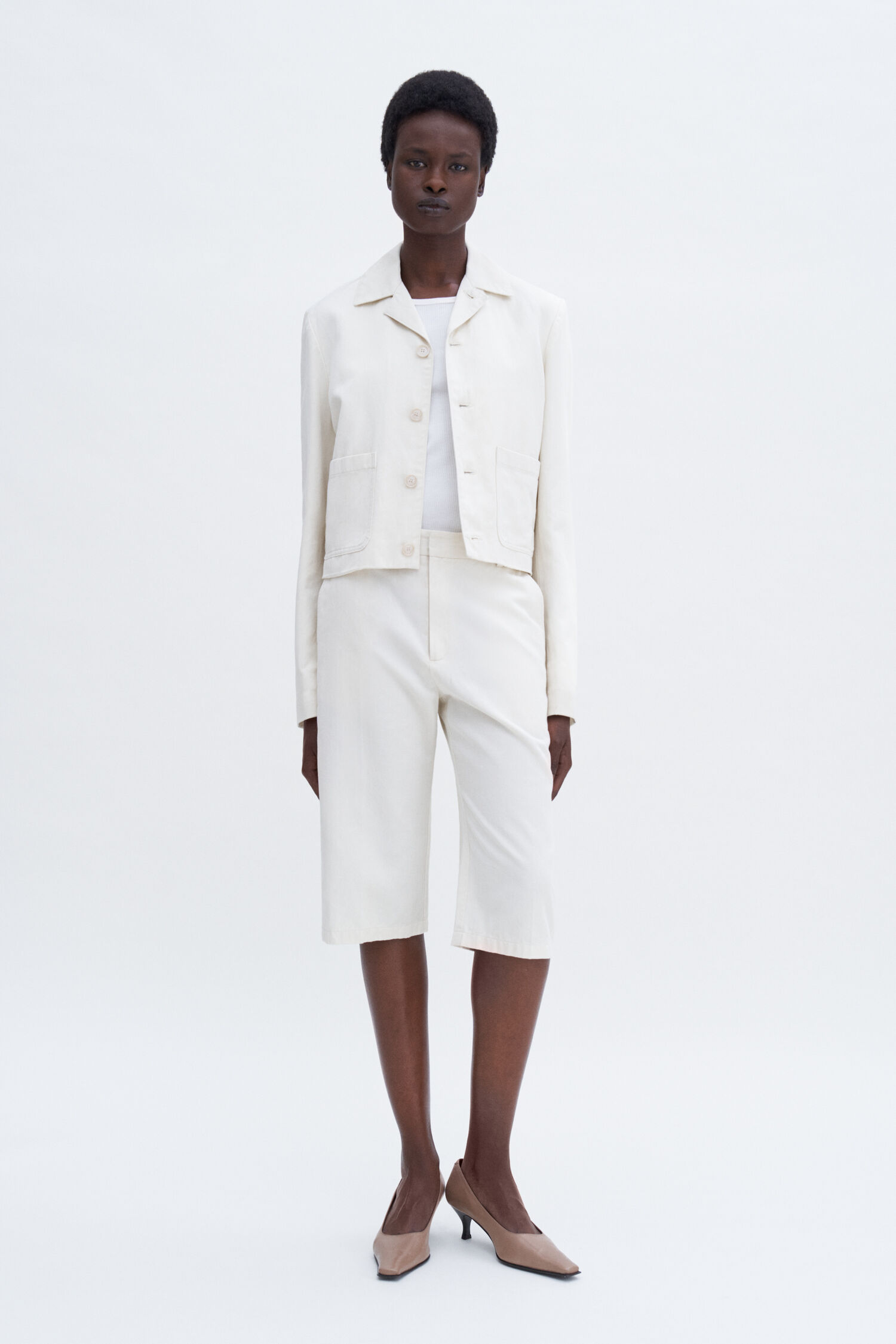 Cotton Linen Blazer Jacket