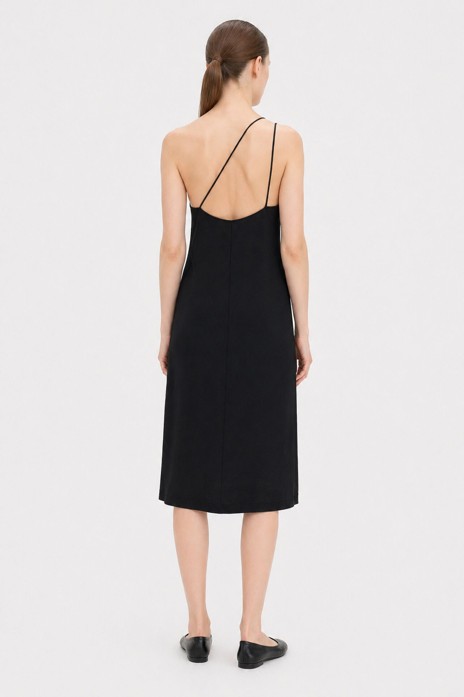 Asymmetric Seersucker Dress