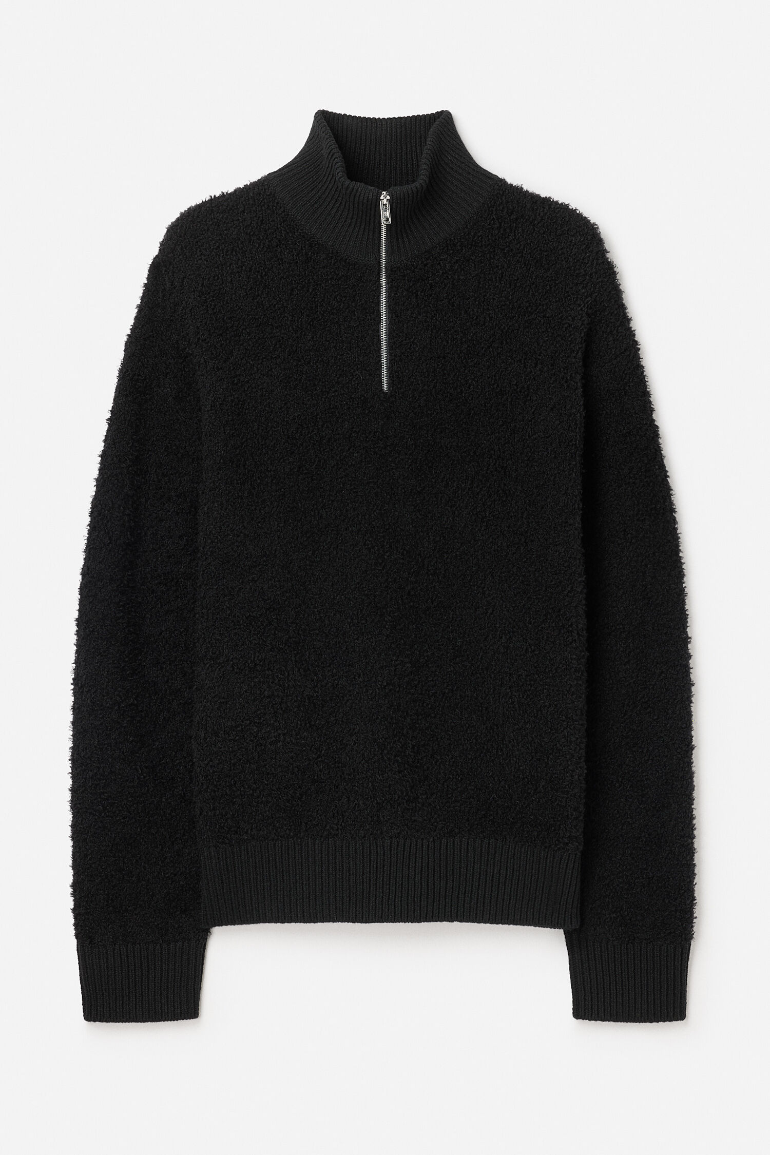 Fluffy Half Zip Sweater