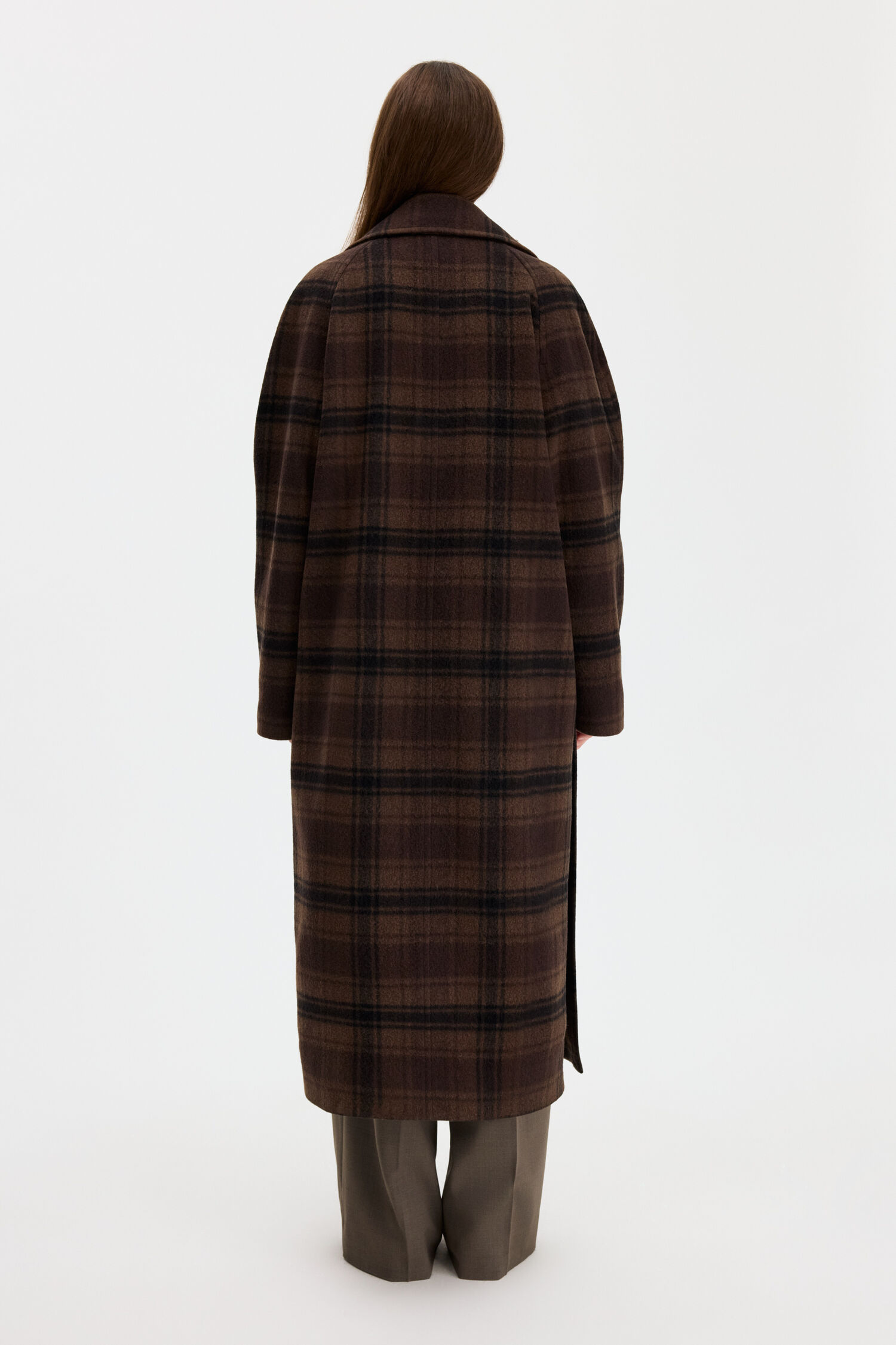 Vanessa Vented Check Coat