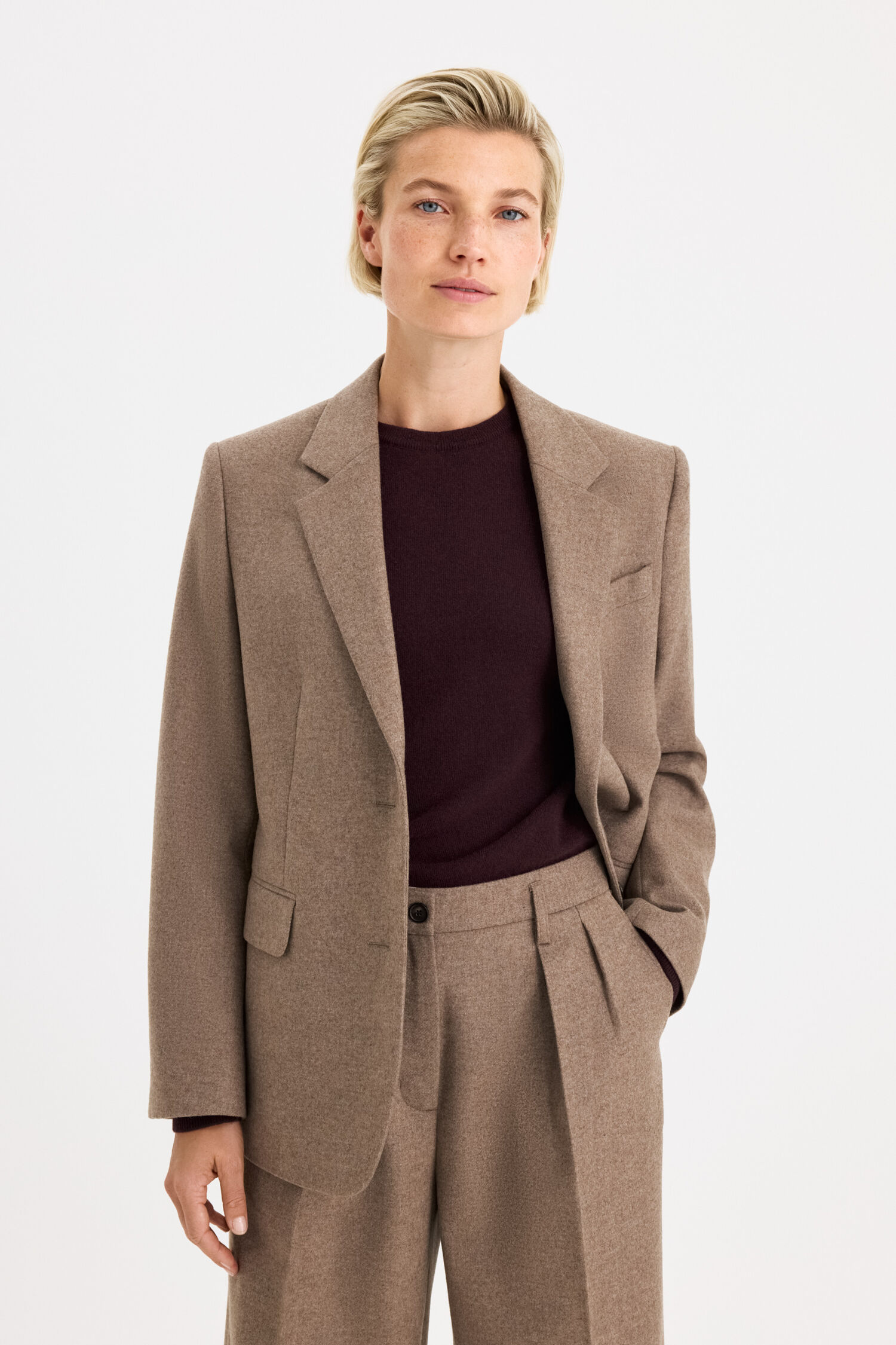 Delilah Flannel Blazer