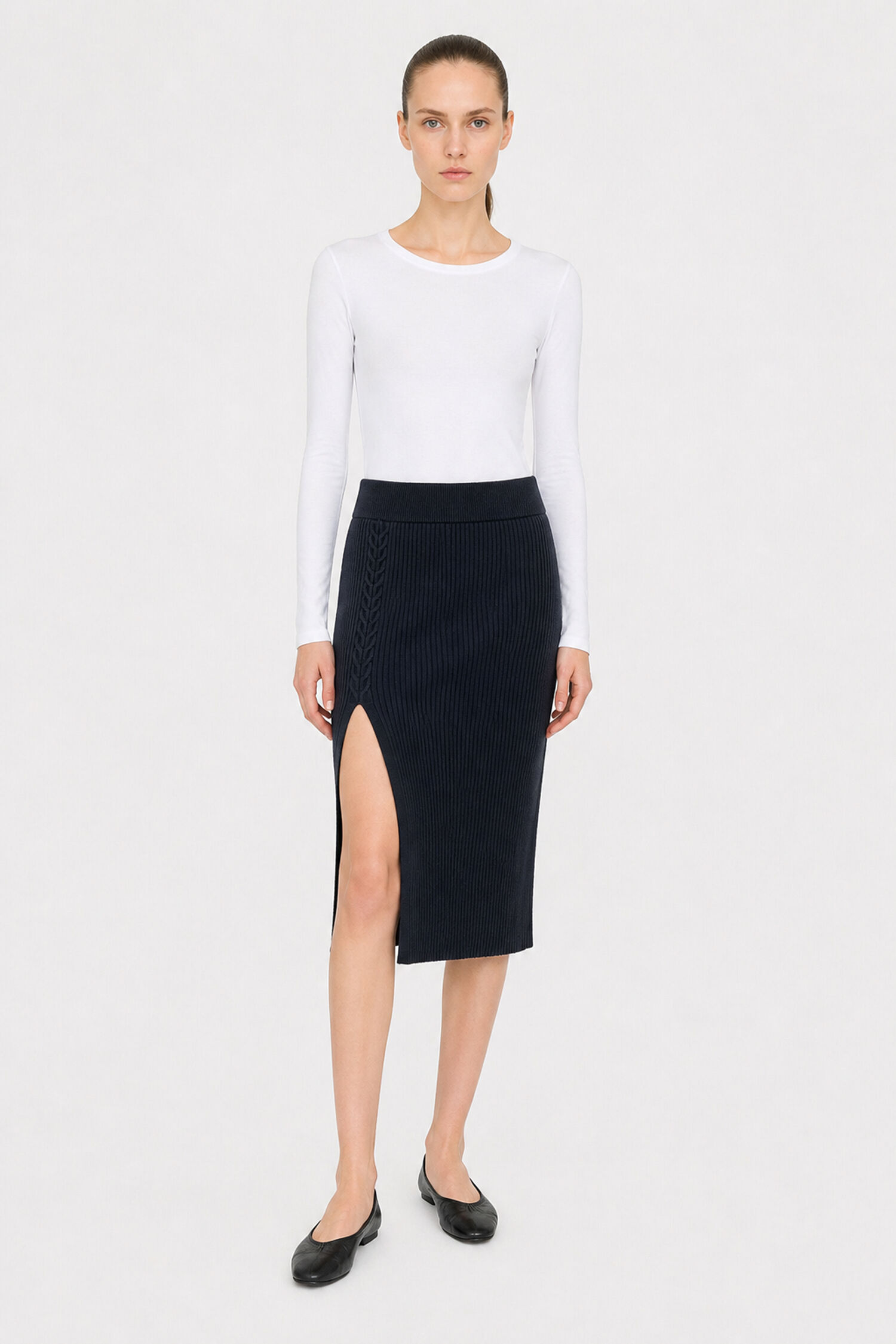 Asymmetric Braid Skirt