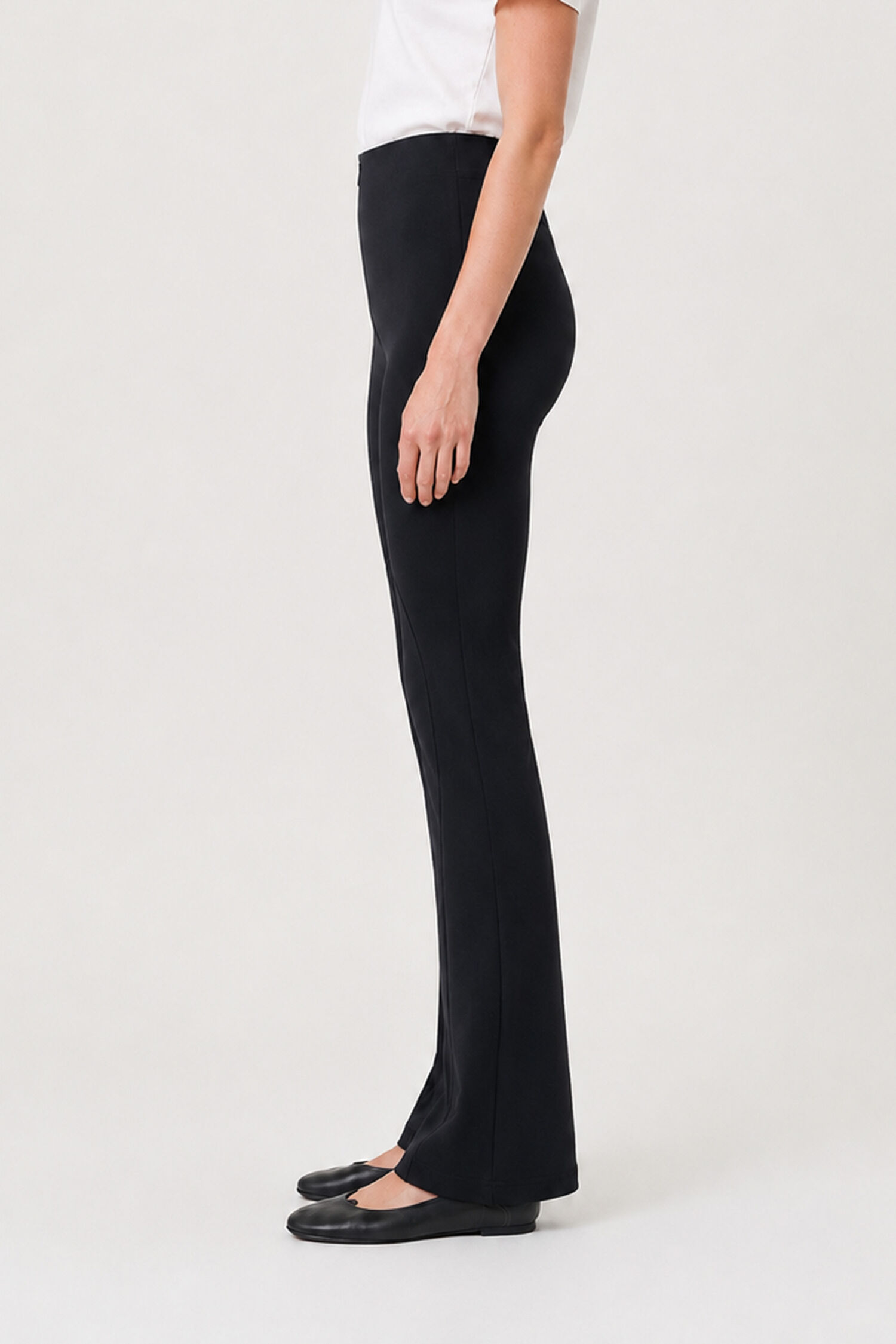 High Waist Jersey Trousers