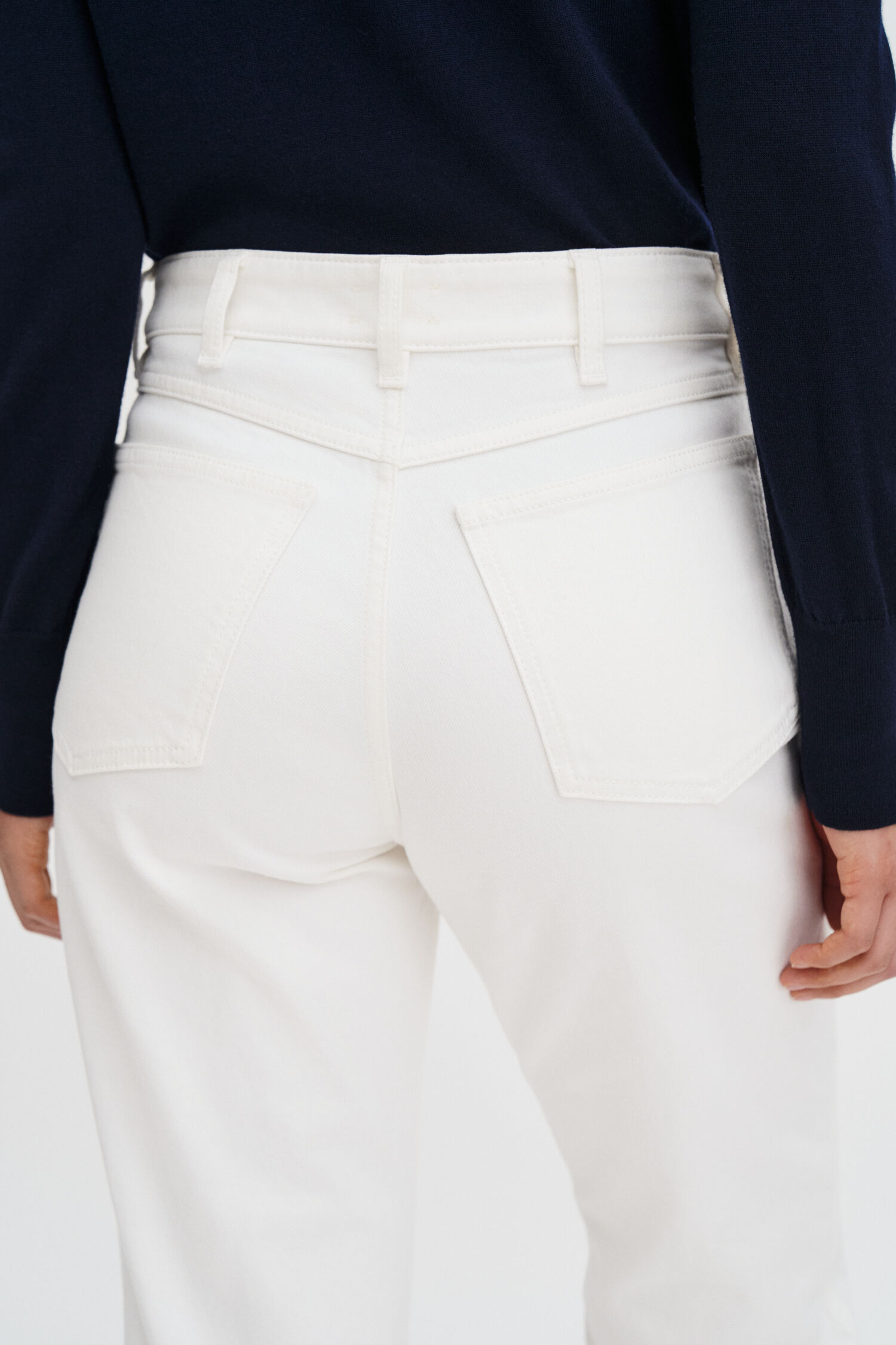 High Waisted Cropped Jeans