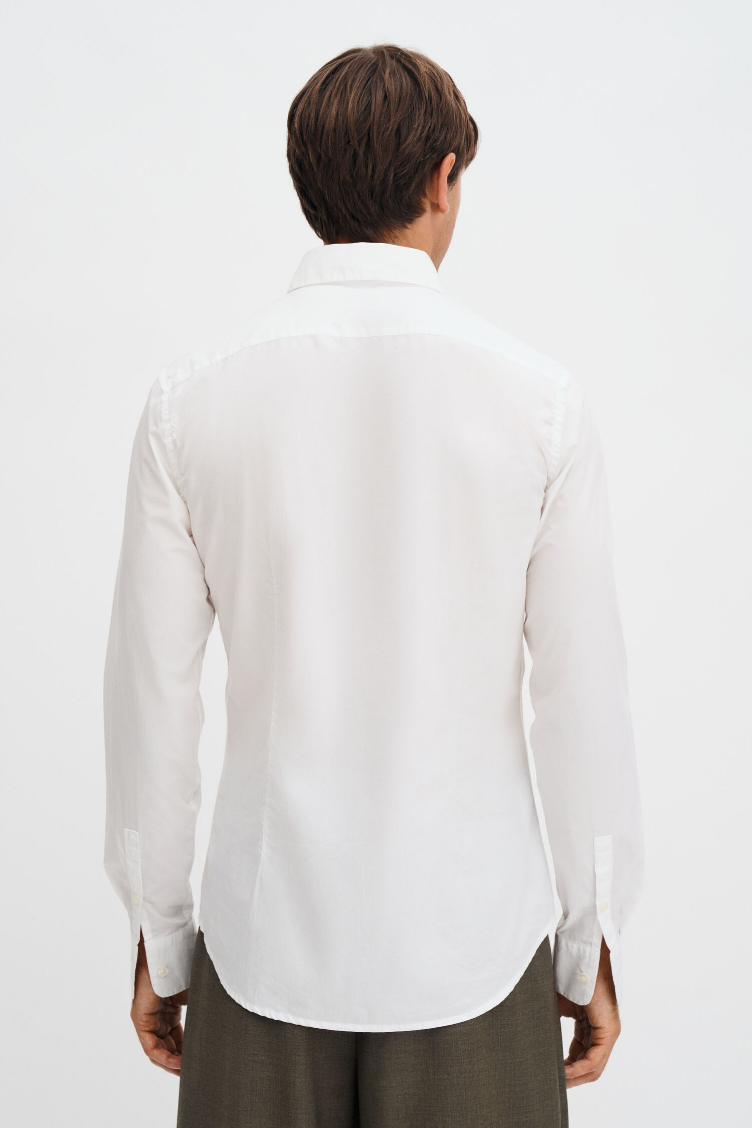 Slim Washed Cotton Shirt