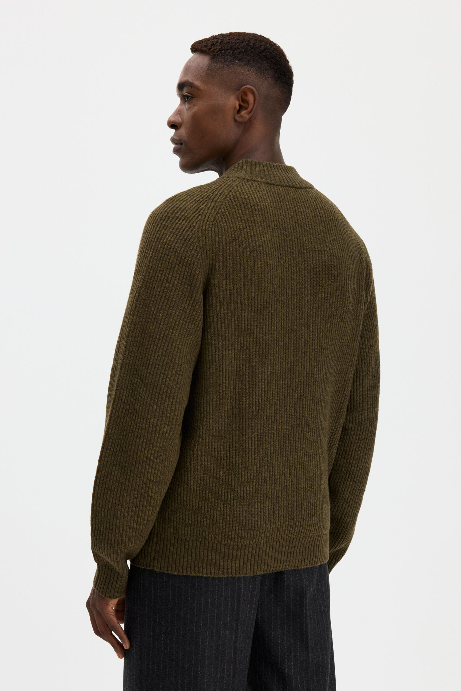 Wool Half Zip Sweater