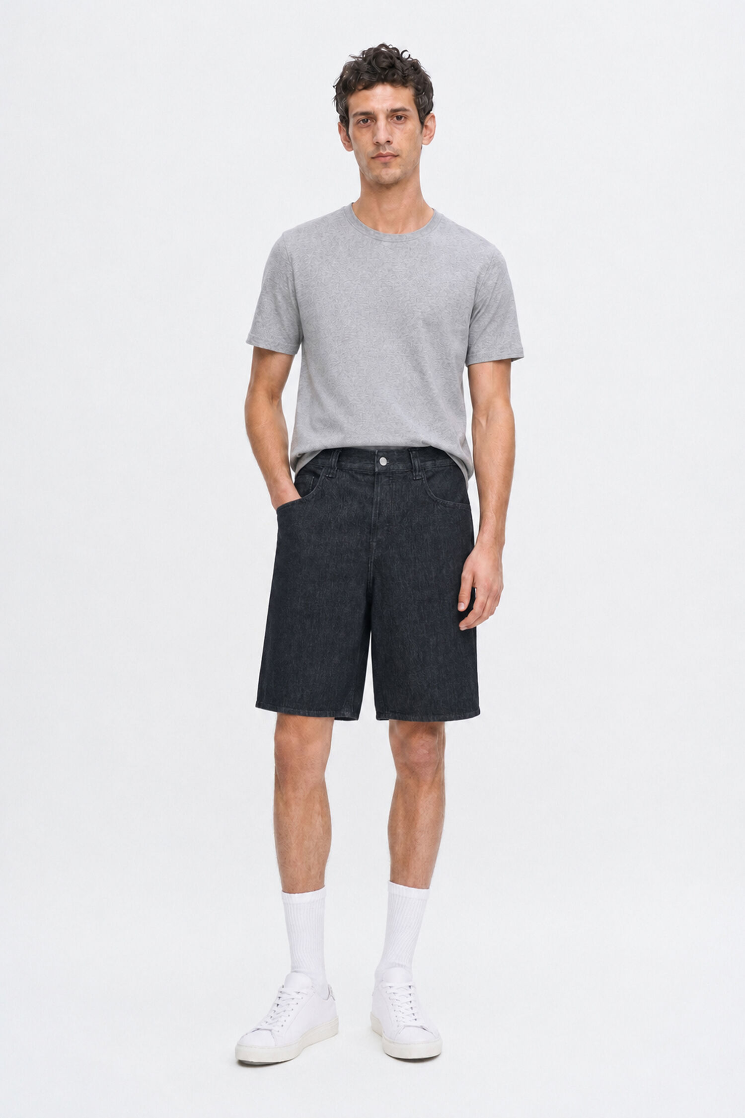 Oversized Jean Shorts