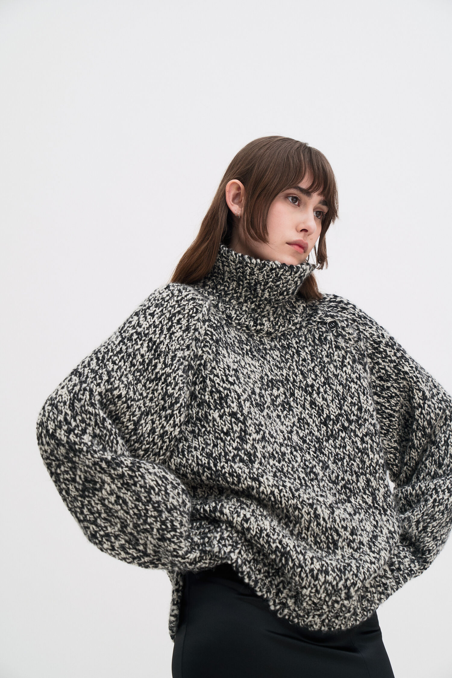 Wool Alpaca Moulin&eacute; Sweater