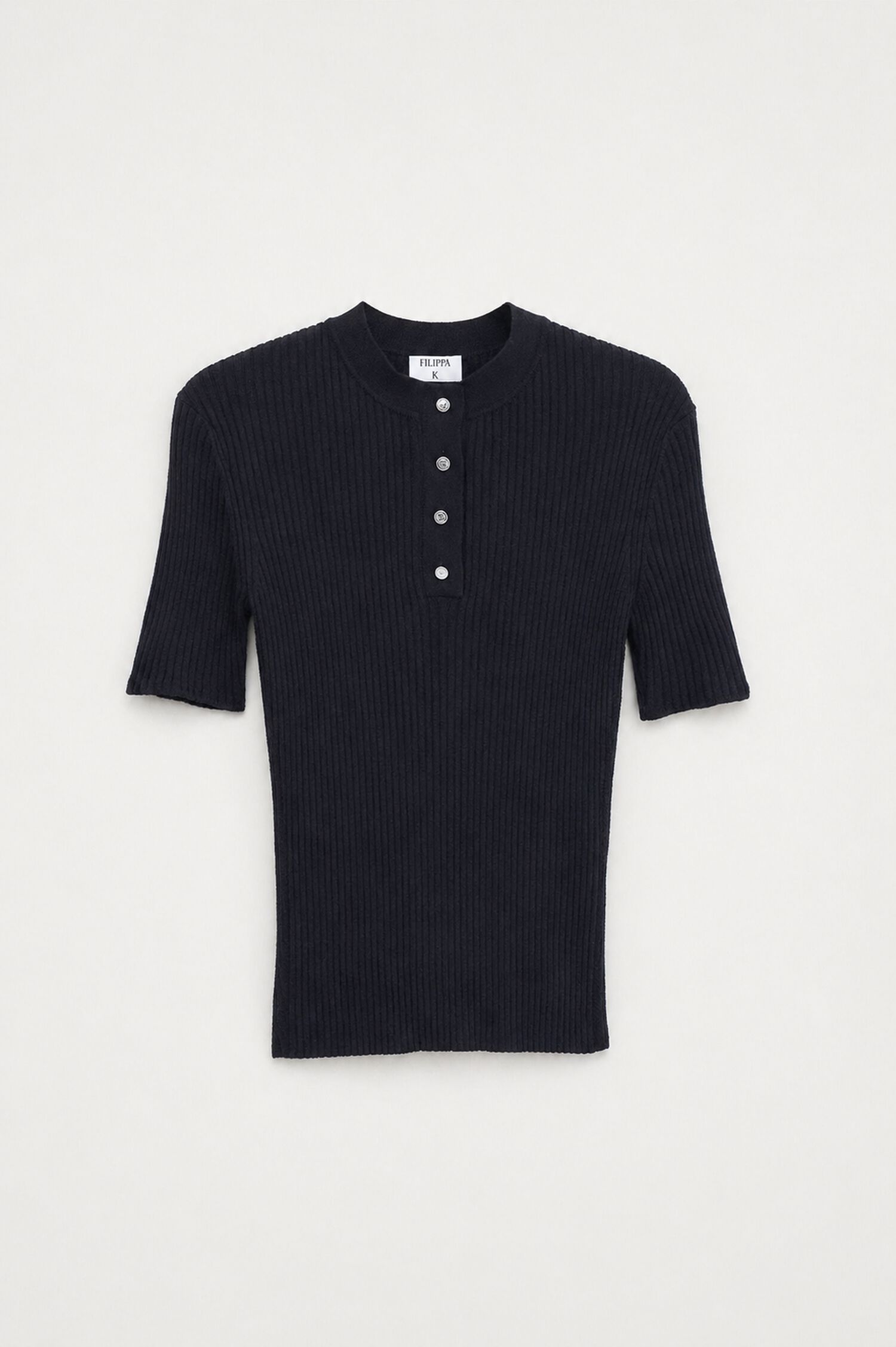 Buttoned Knit Top