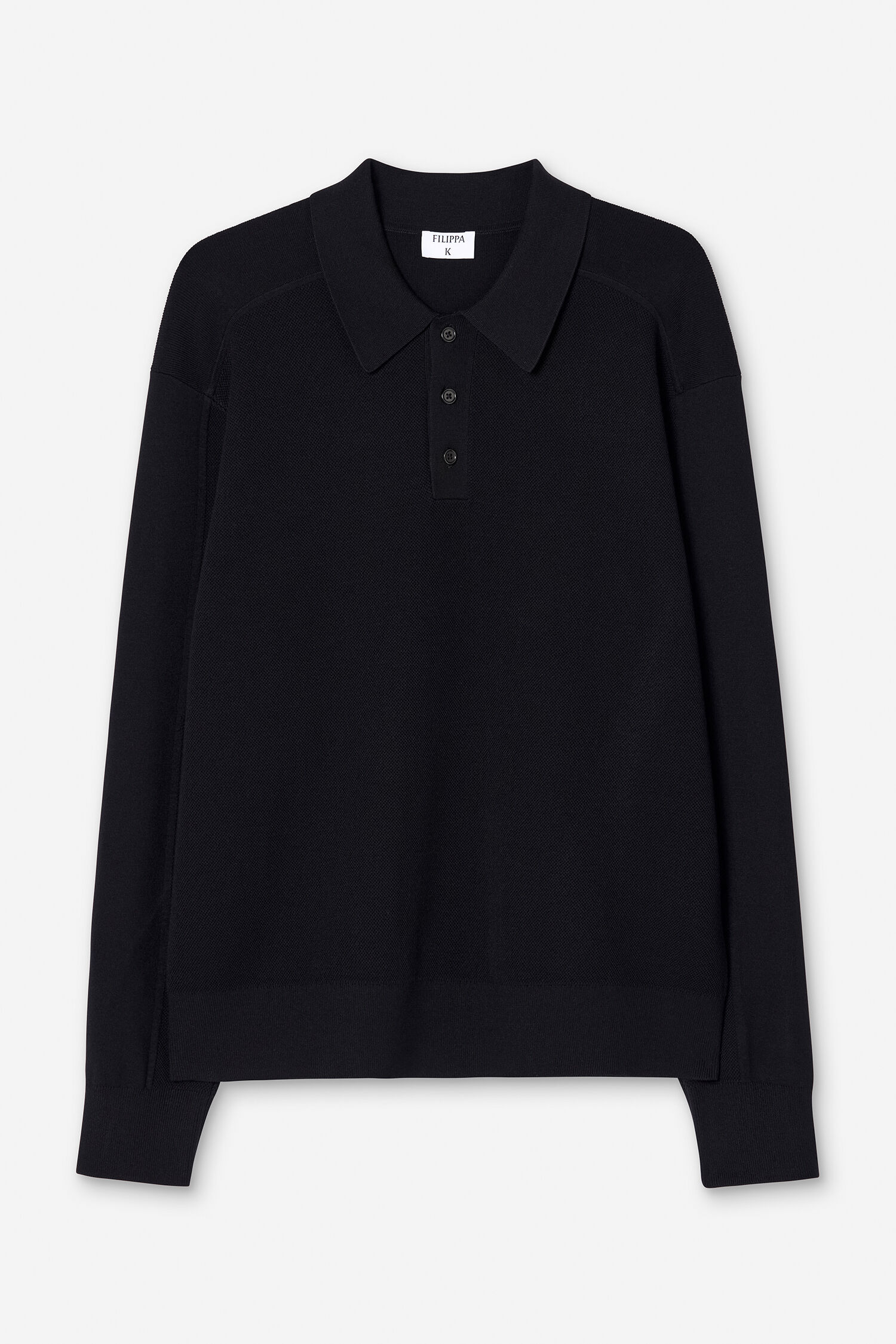 Textured Knit Polo Shirt