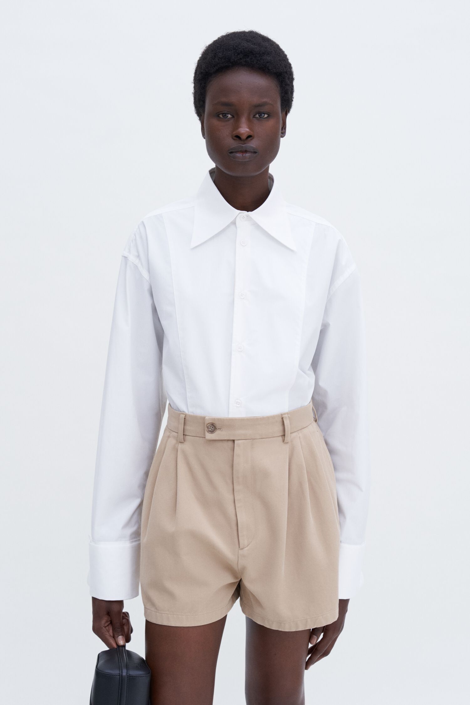 High Waist Cotton Shorts