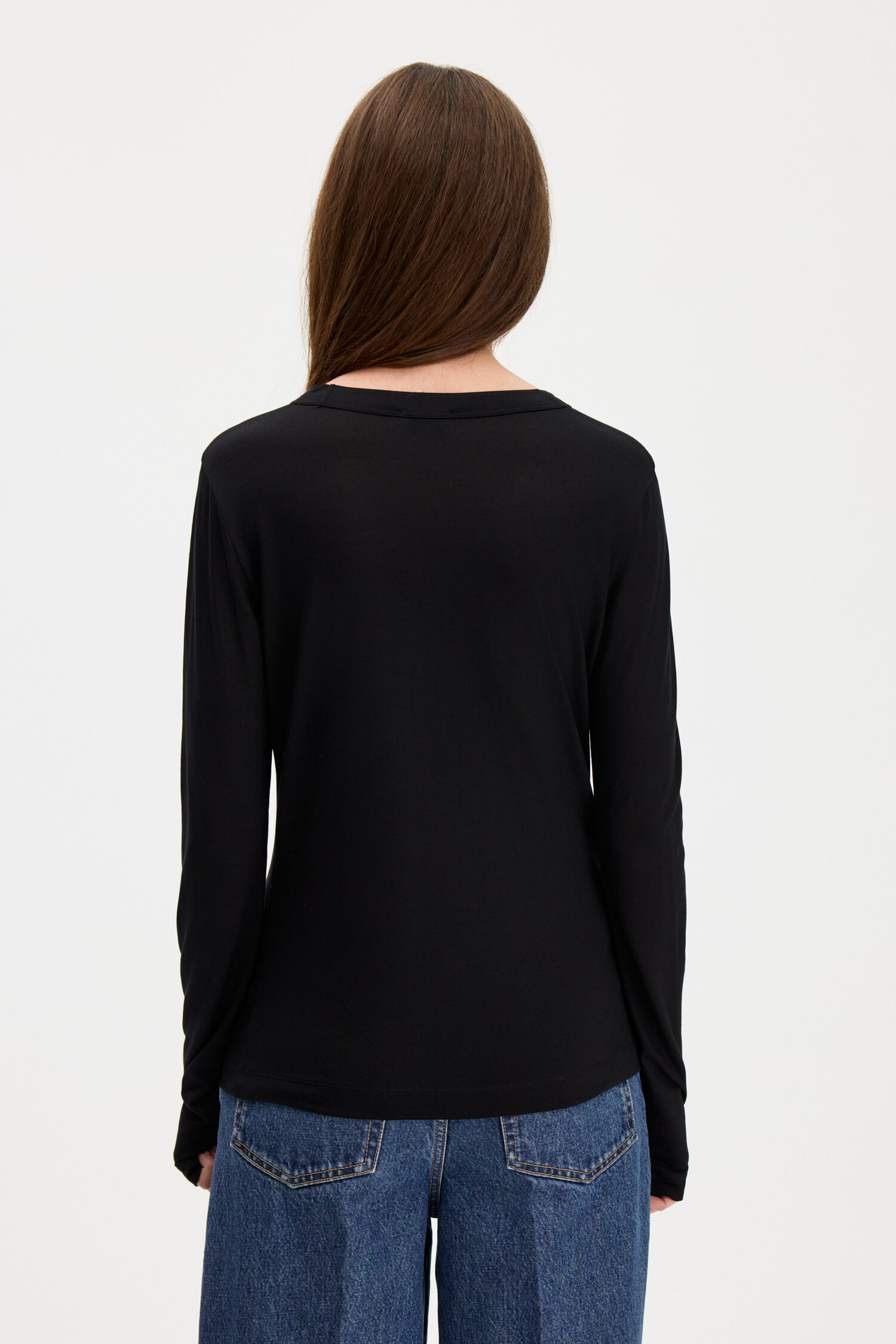 Scooped Longsleeve Top